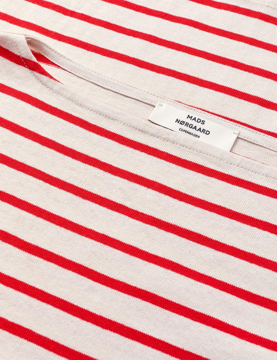 Pablo Gabi langærmet t-shirt - Vanilla Ice/Fiery Red