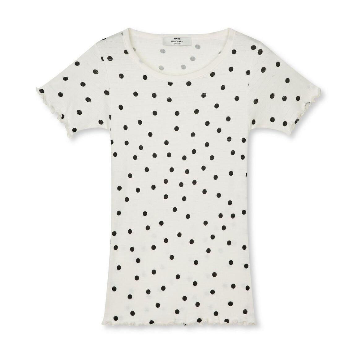 Pointella Trixy t-shirt - Dot Aop Vanilla Ice