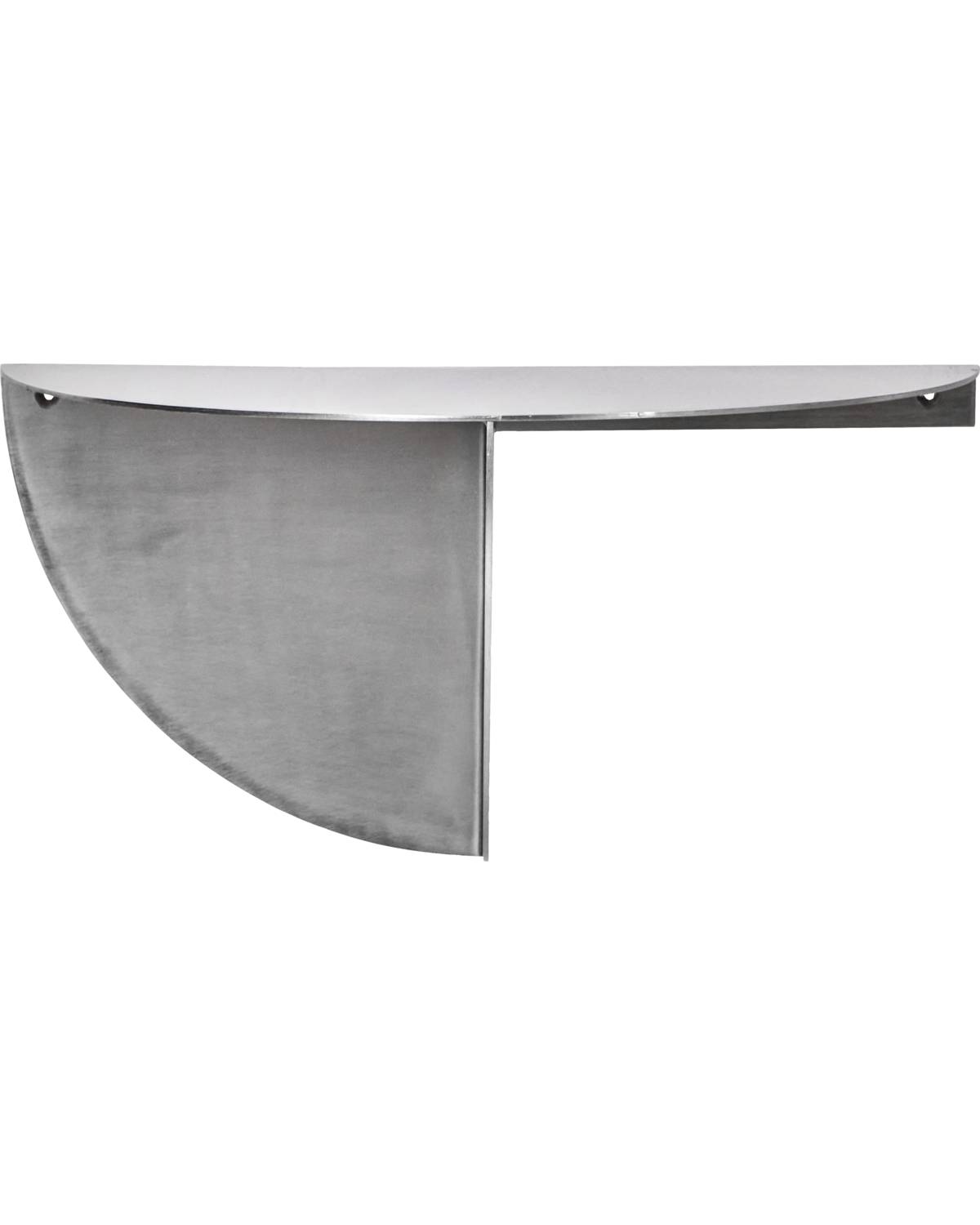 Mega væghylde - Børstet Sølvfinish