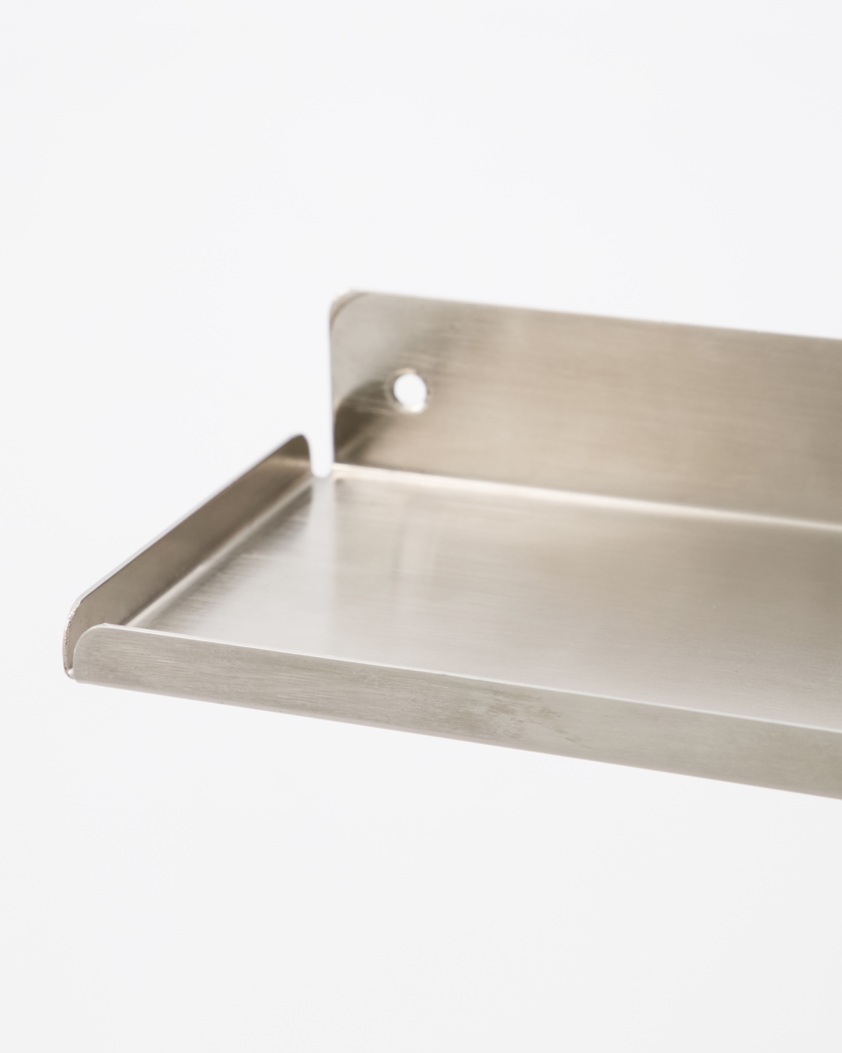 Ledge hylde, Børstet Sølv - L43 cm