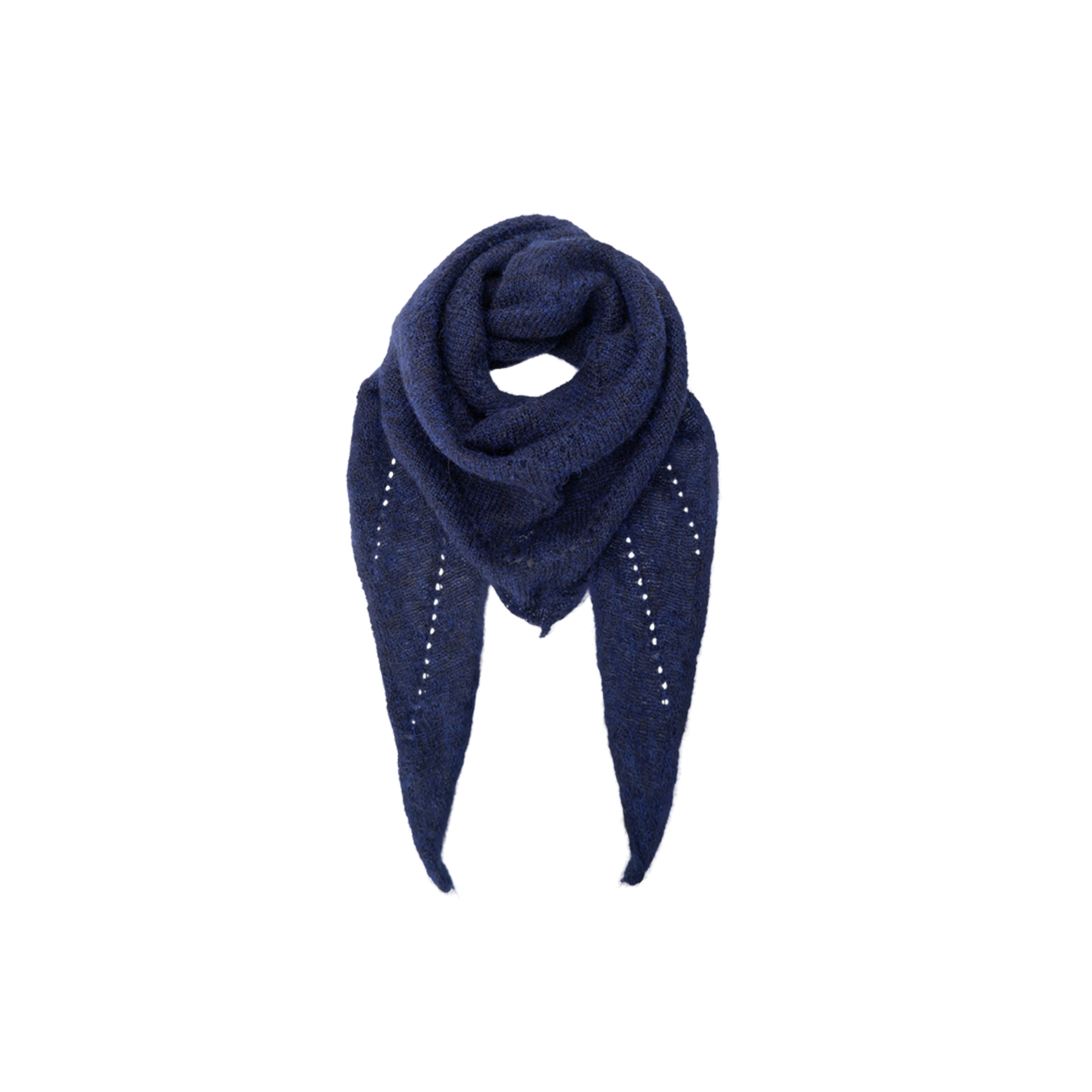 Dell strikket tørklæde mini - Navy