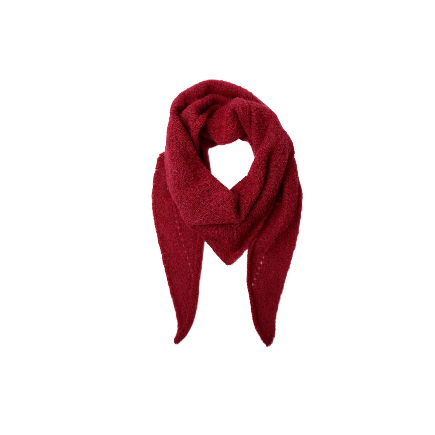 DELL knitted mini tørklæde - wine