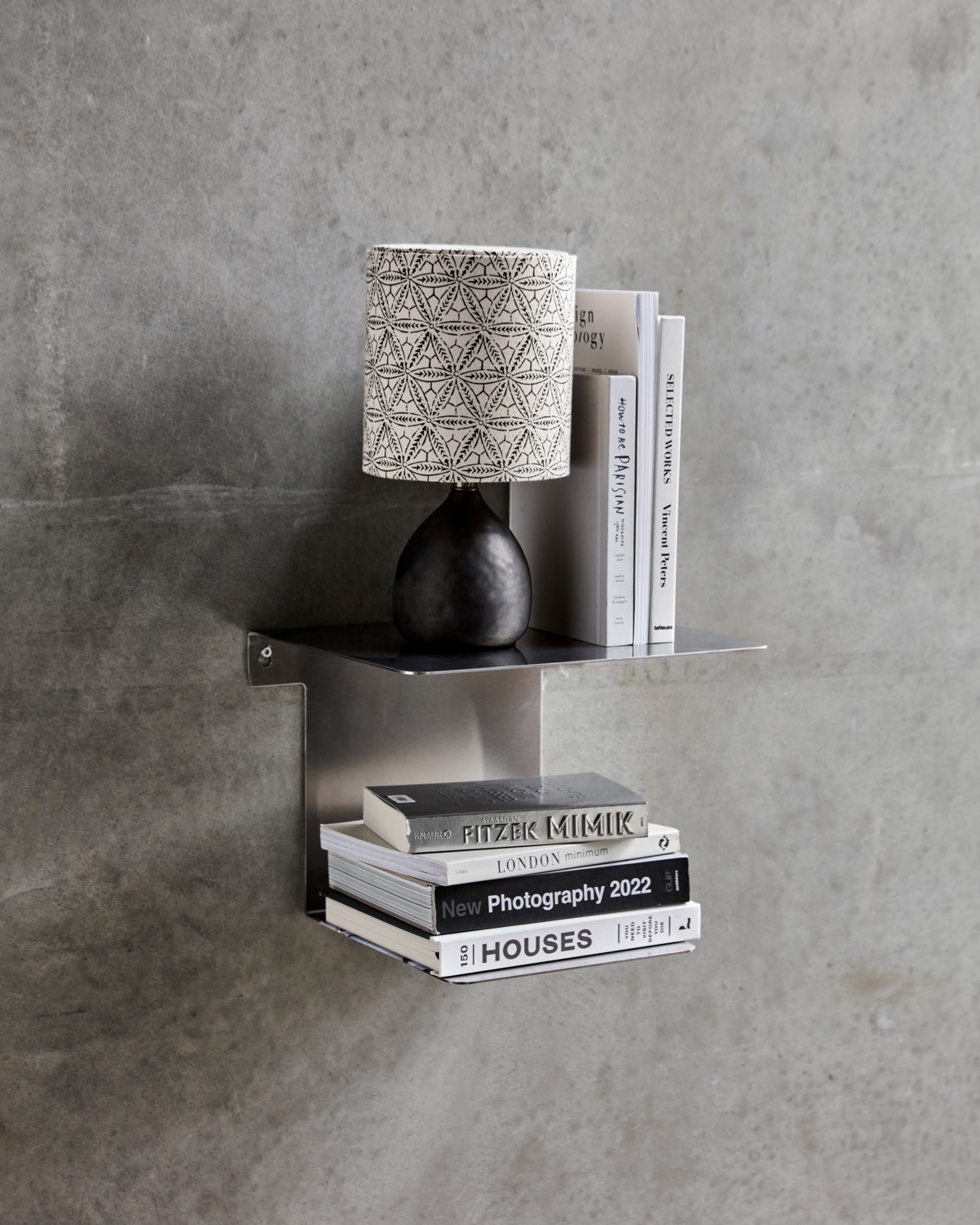 Boghylde, Børstet Sølvfinish - L32 cm