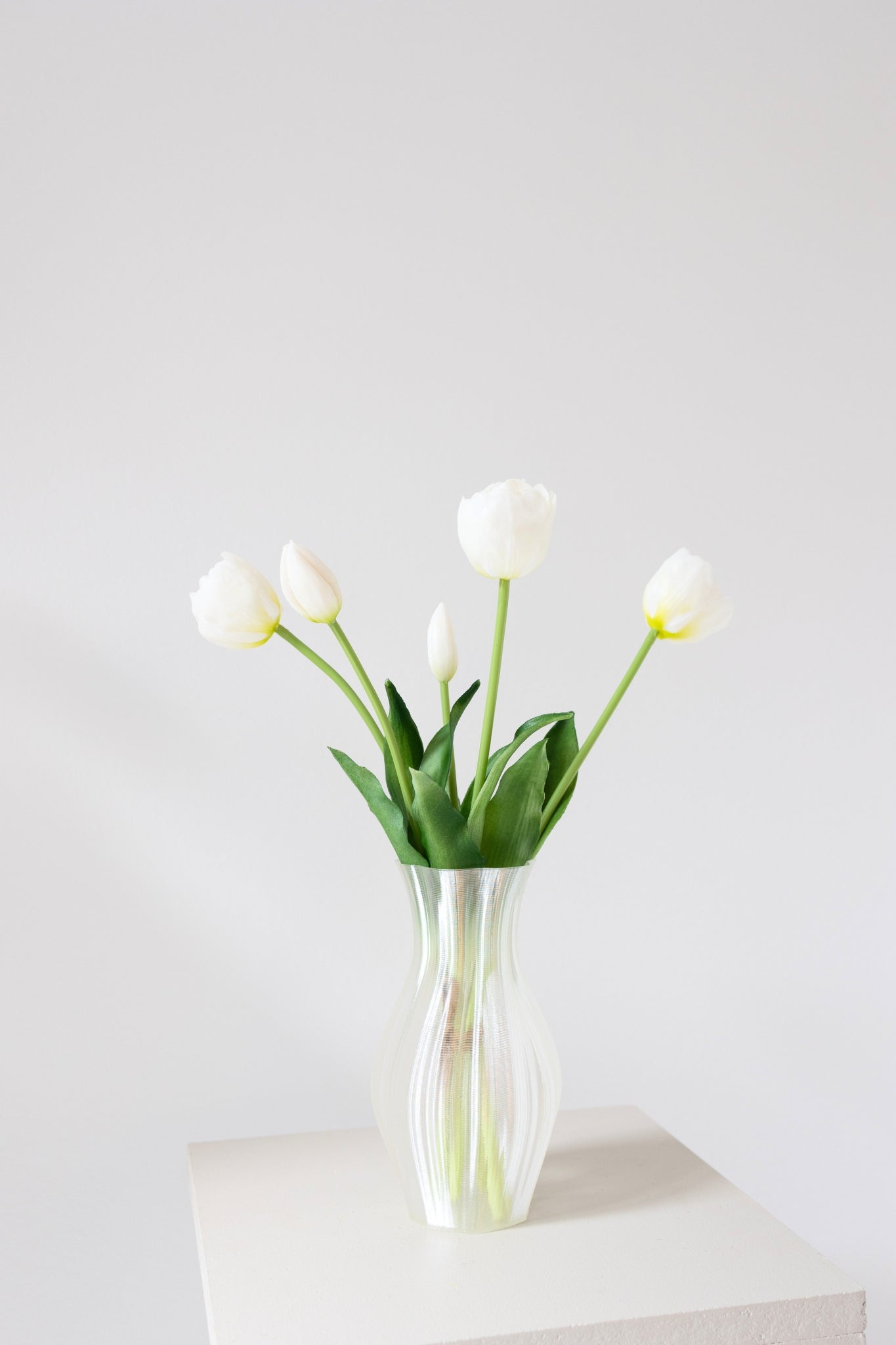Kunstige Layered tulipaner - hvid