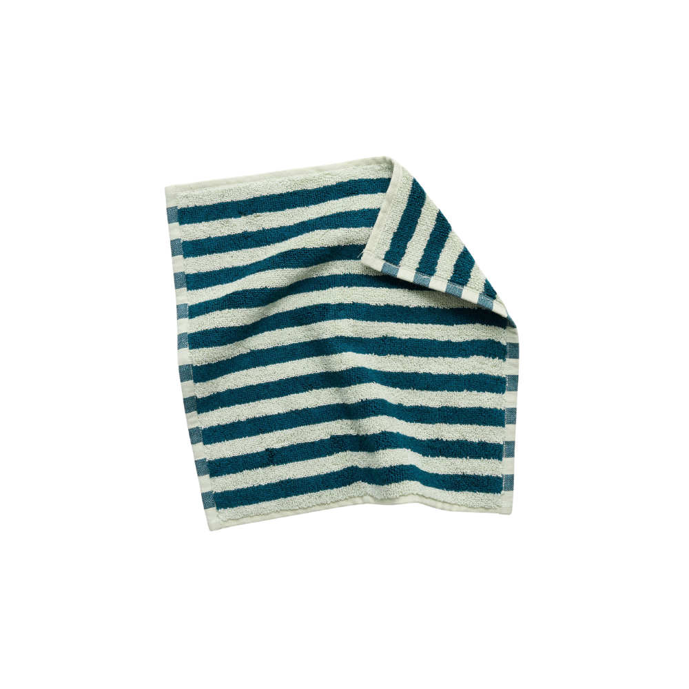 Naram håndklæde - Sea Foam & Deep Teal