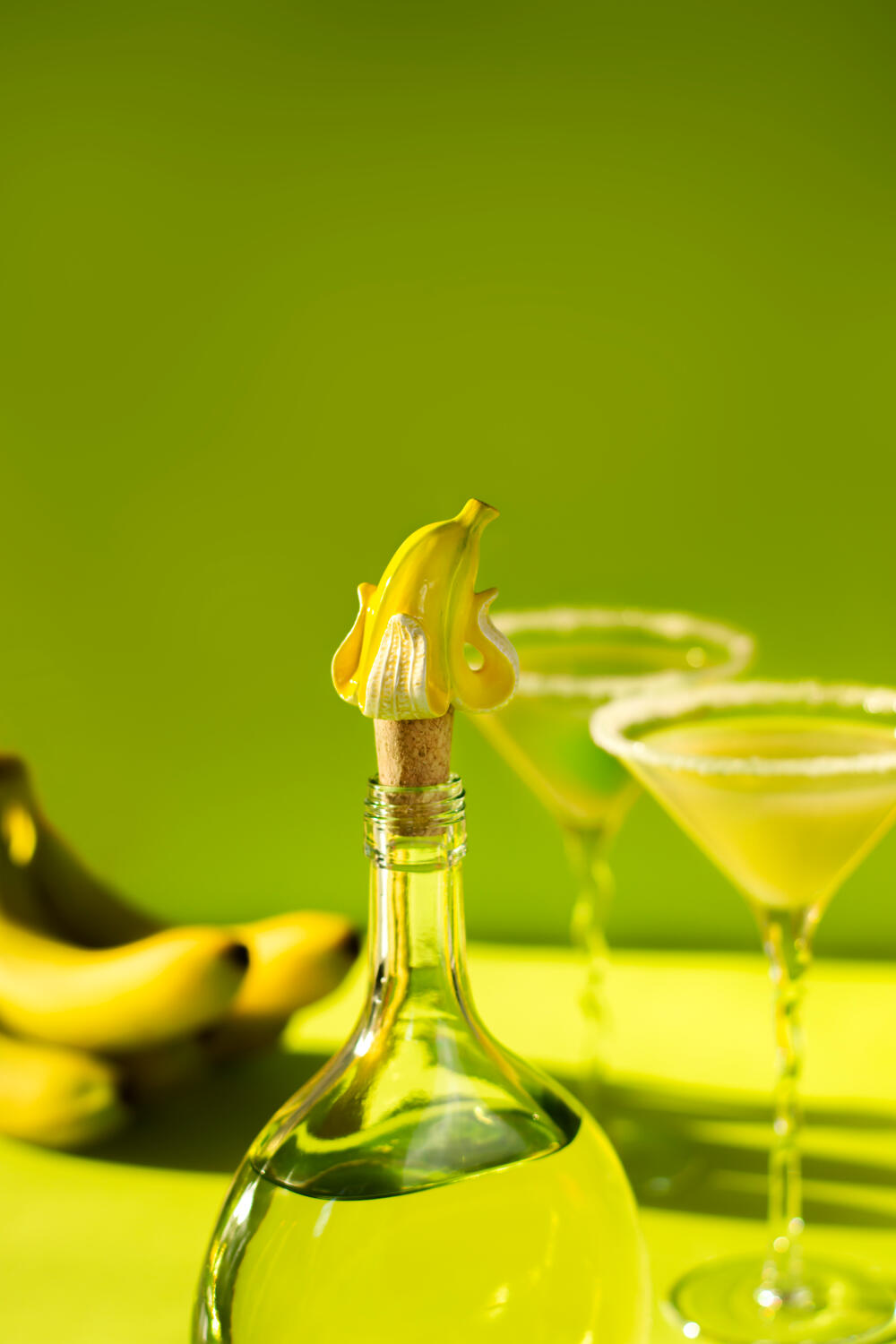 Banana Romance flaskeprop - gul