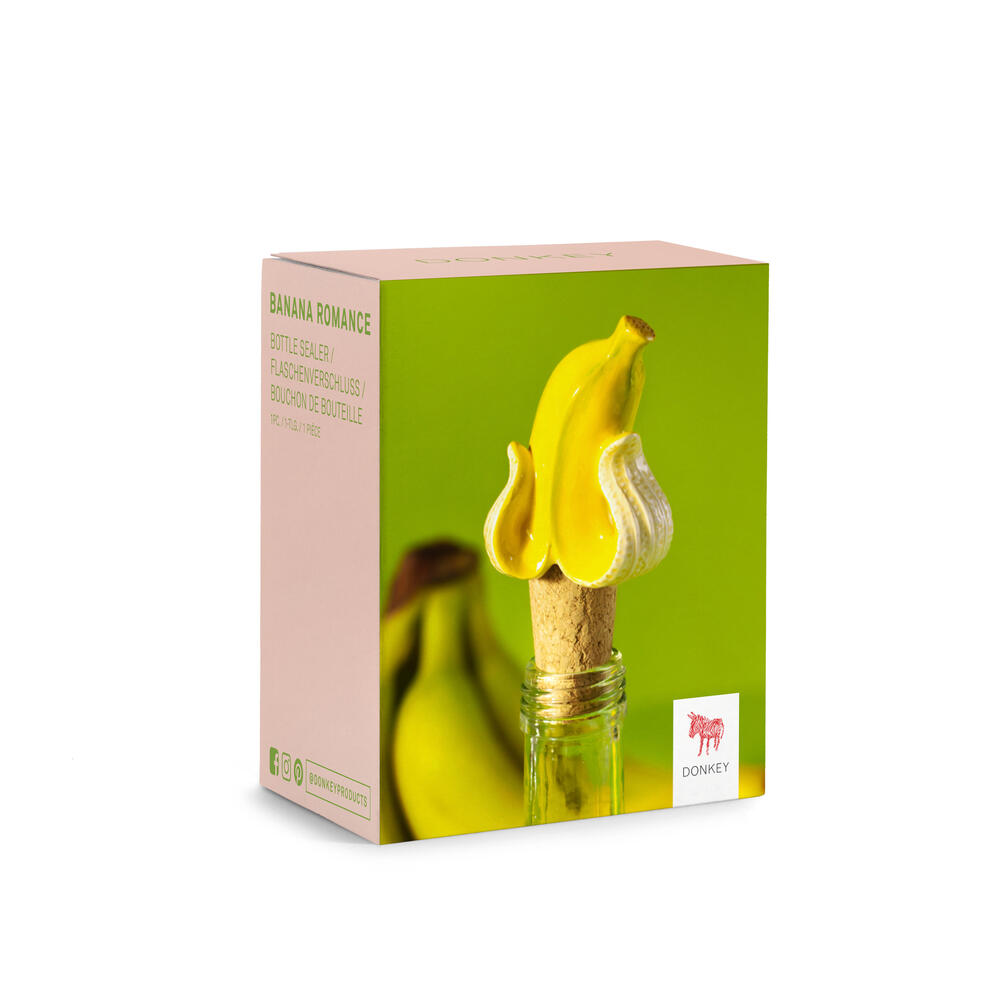 Banana Romance flaskeprop - gul