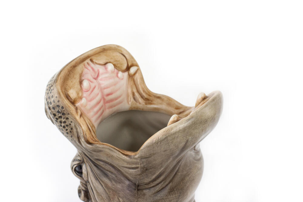 Hungry Hippo vase - grå