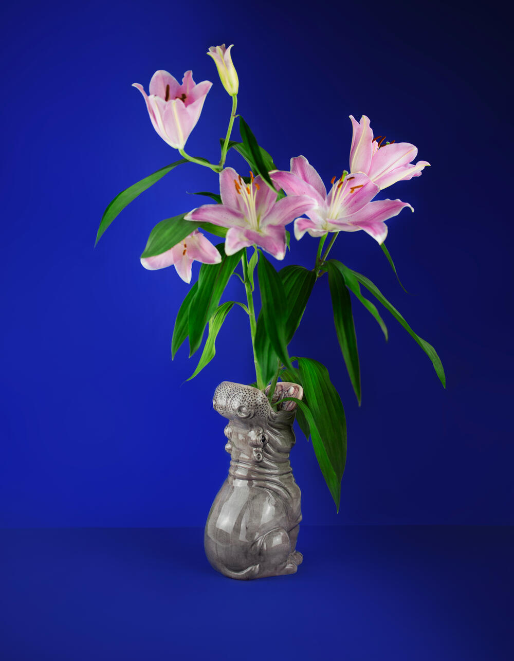 Hungry Hippo vase - grå