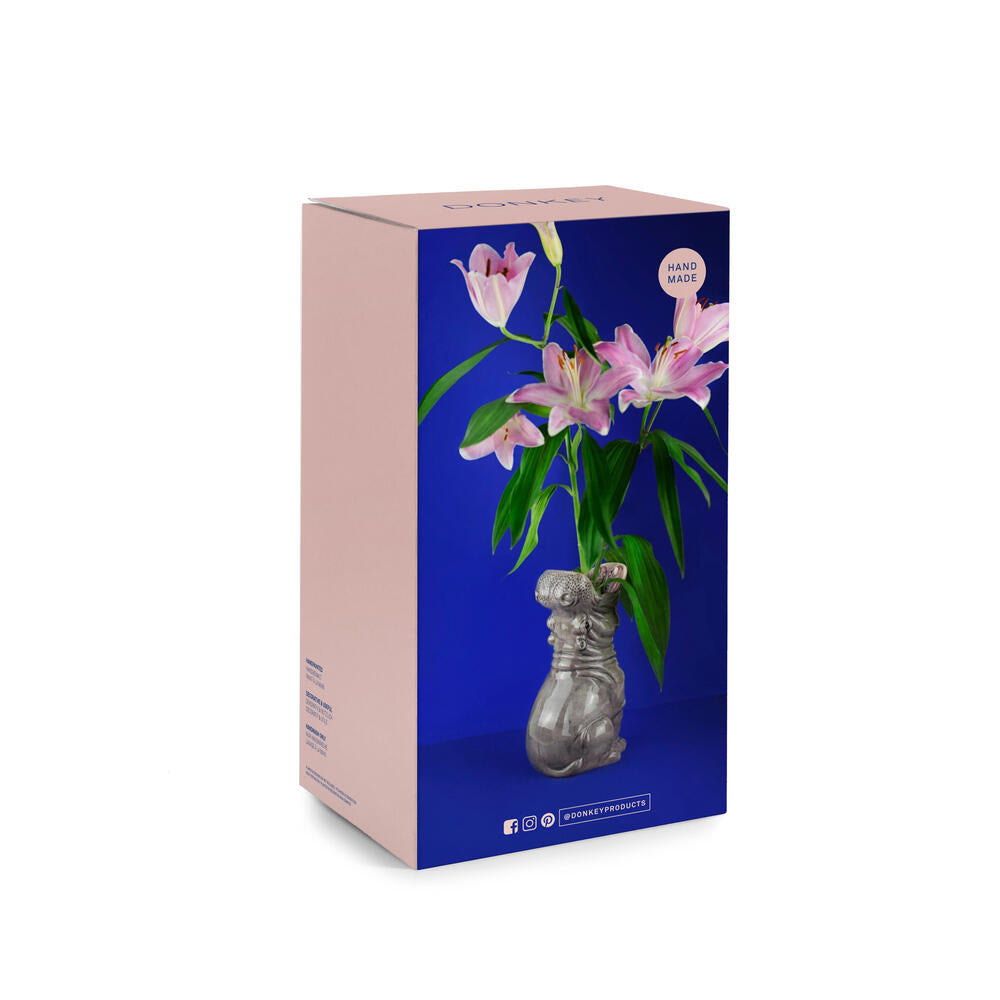 Hungry Hippo vase - grå