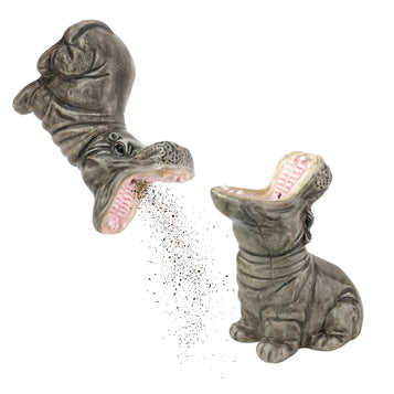 Hungry Hippos salt- & pebersæt - grå