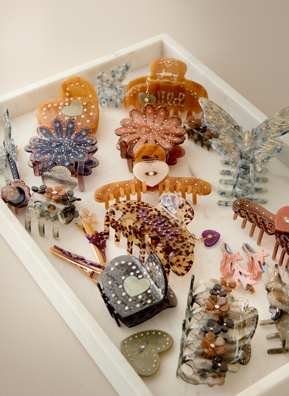 Kalei hårspænder, 2 stk - Pumpkin