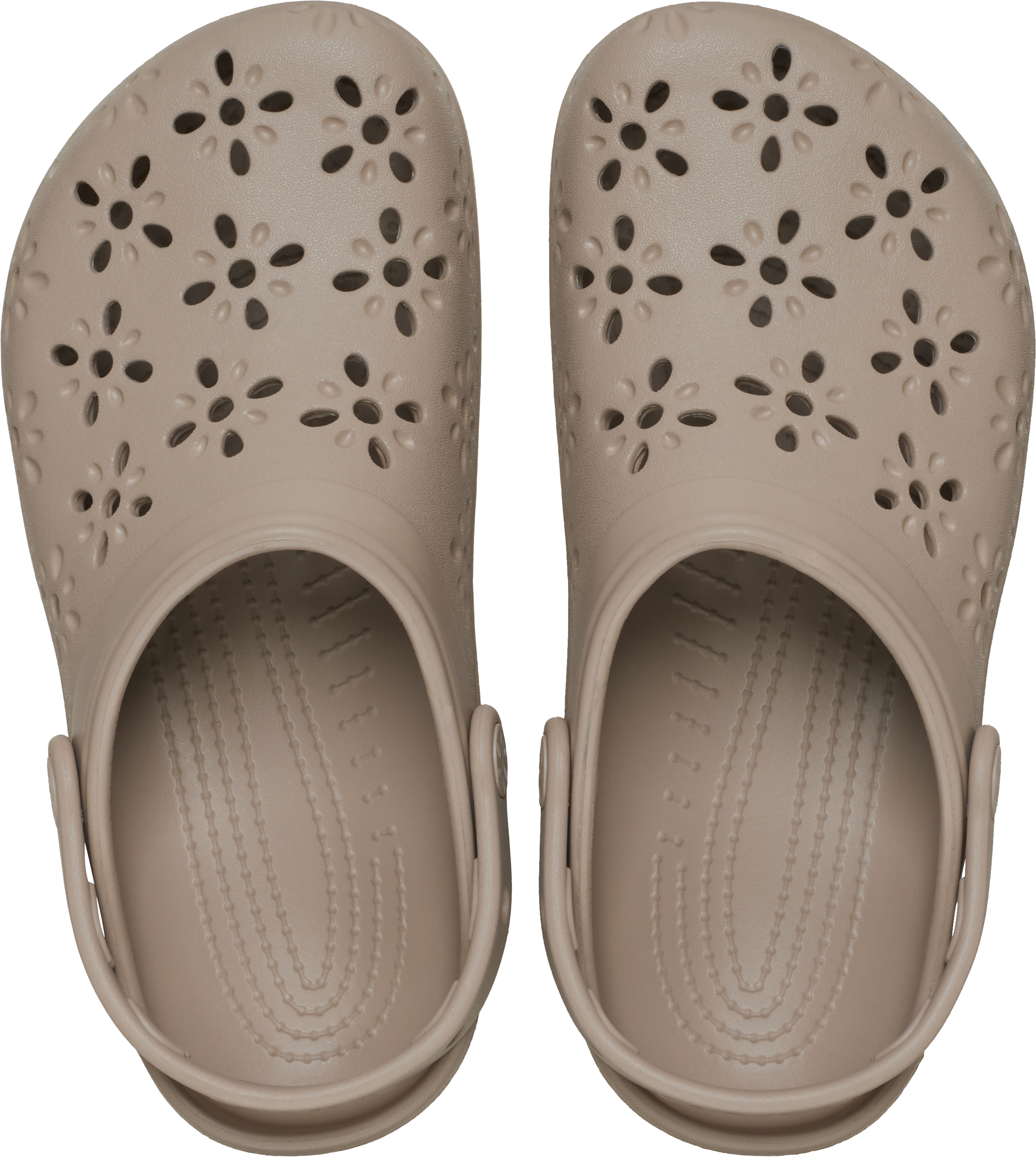 Classic Floral Cut clogs - Taupe