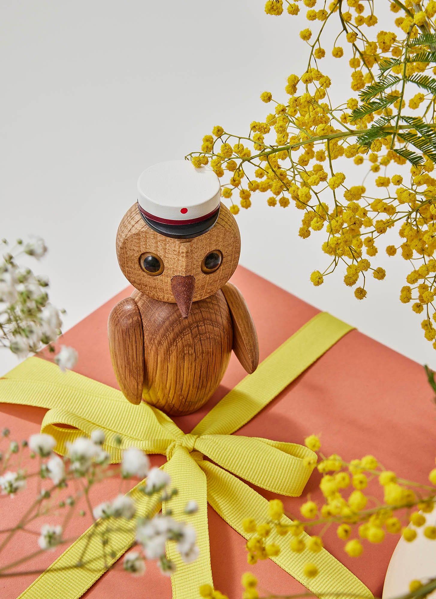 Clever Ugle træfigur - eg