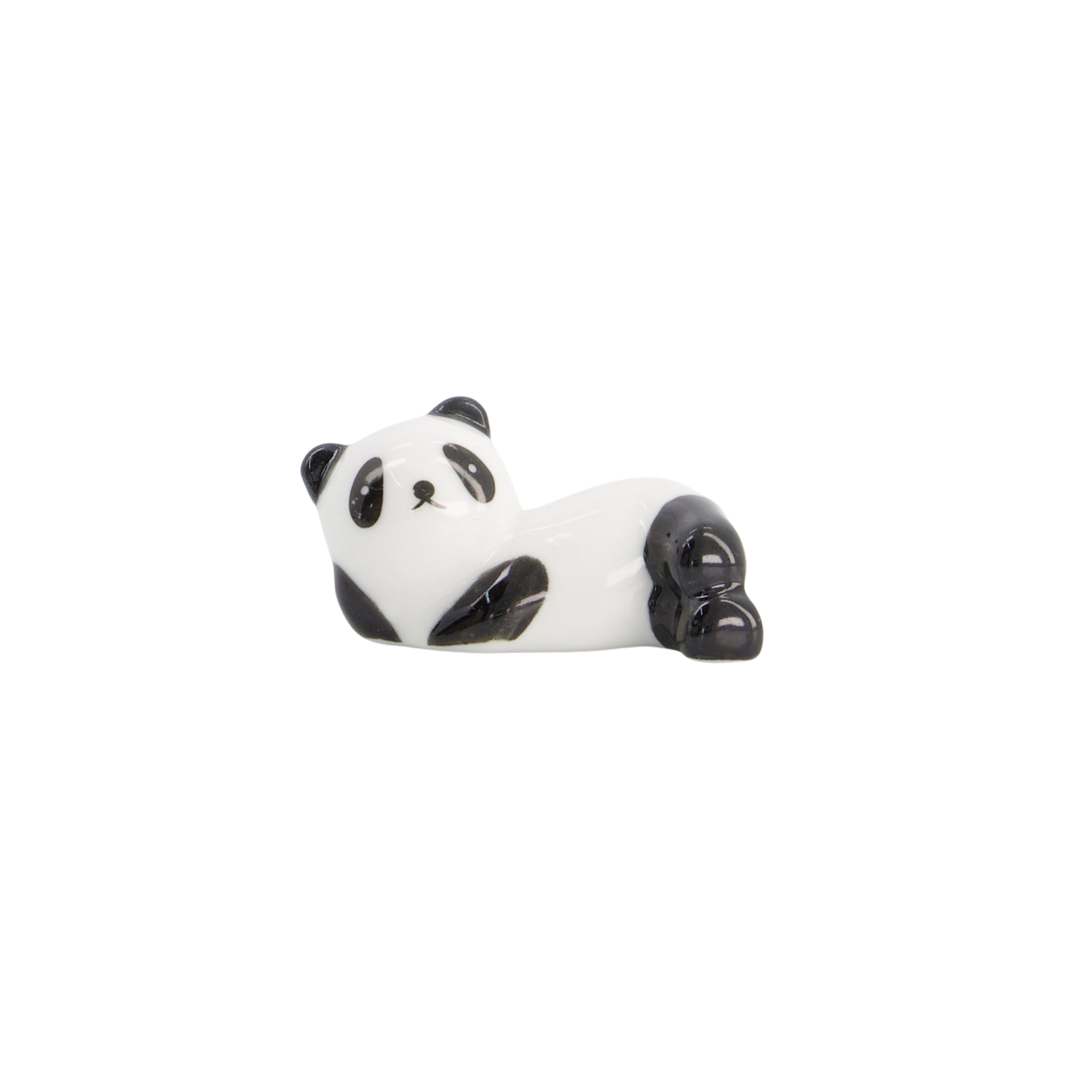 Panda spisepindeholder - sort/hvid