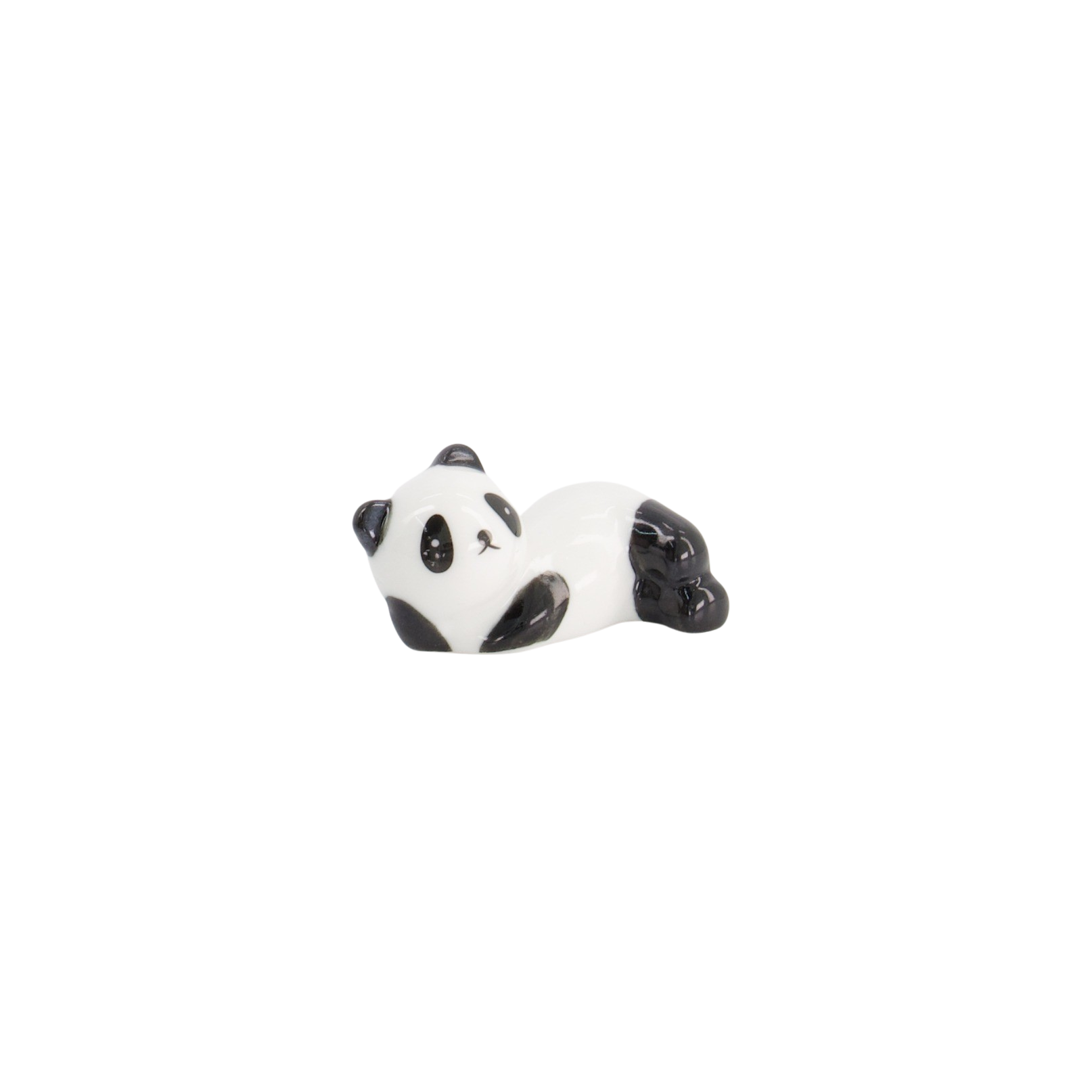 Panda spisepindeholder - sort/hvid