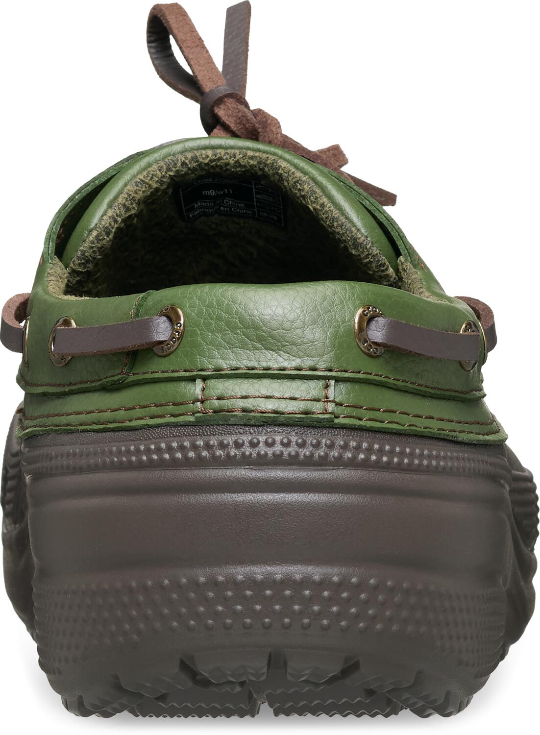 Classic Boat clogs - Espresso/Army Green