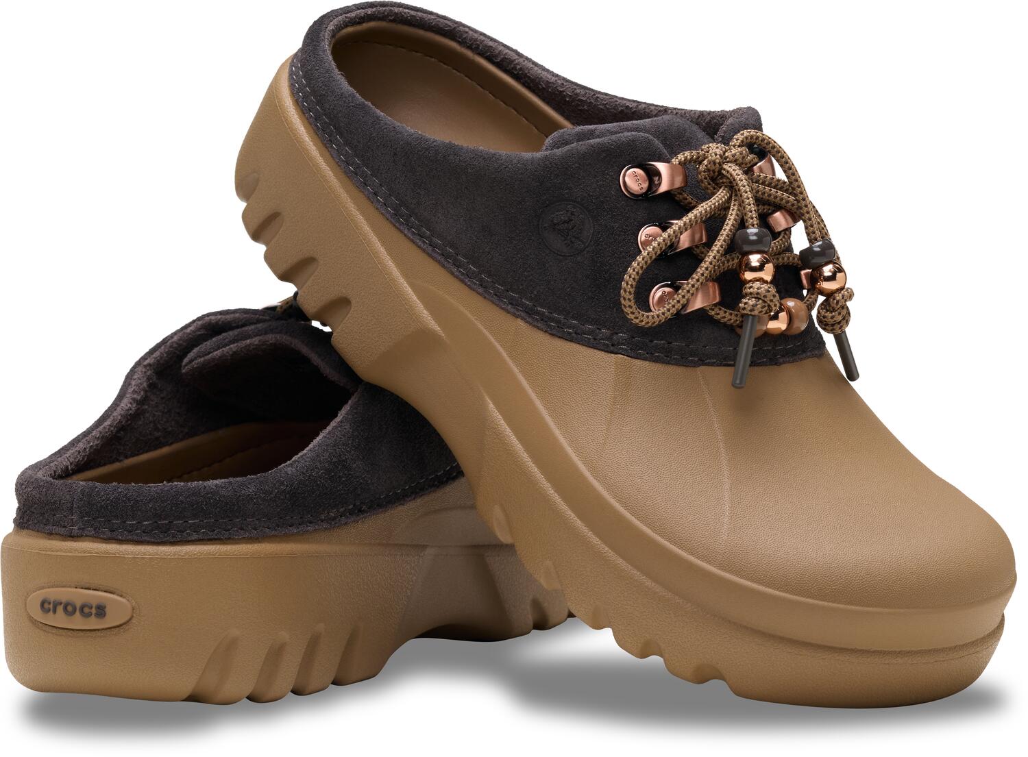 Axle Suede clogs - Sepia/Dark Cocoa