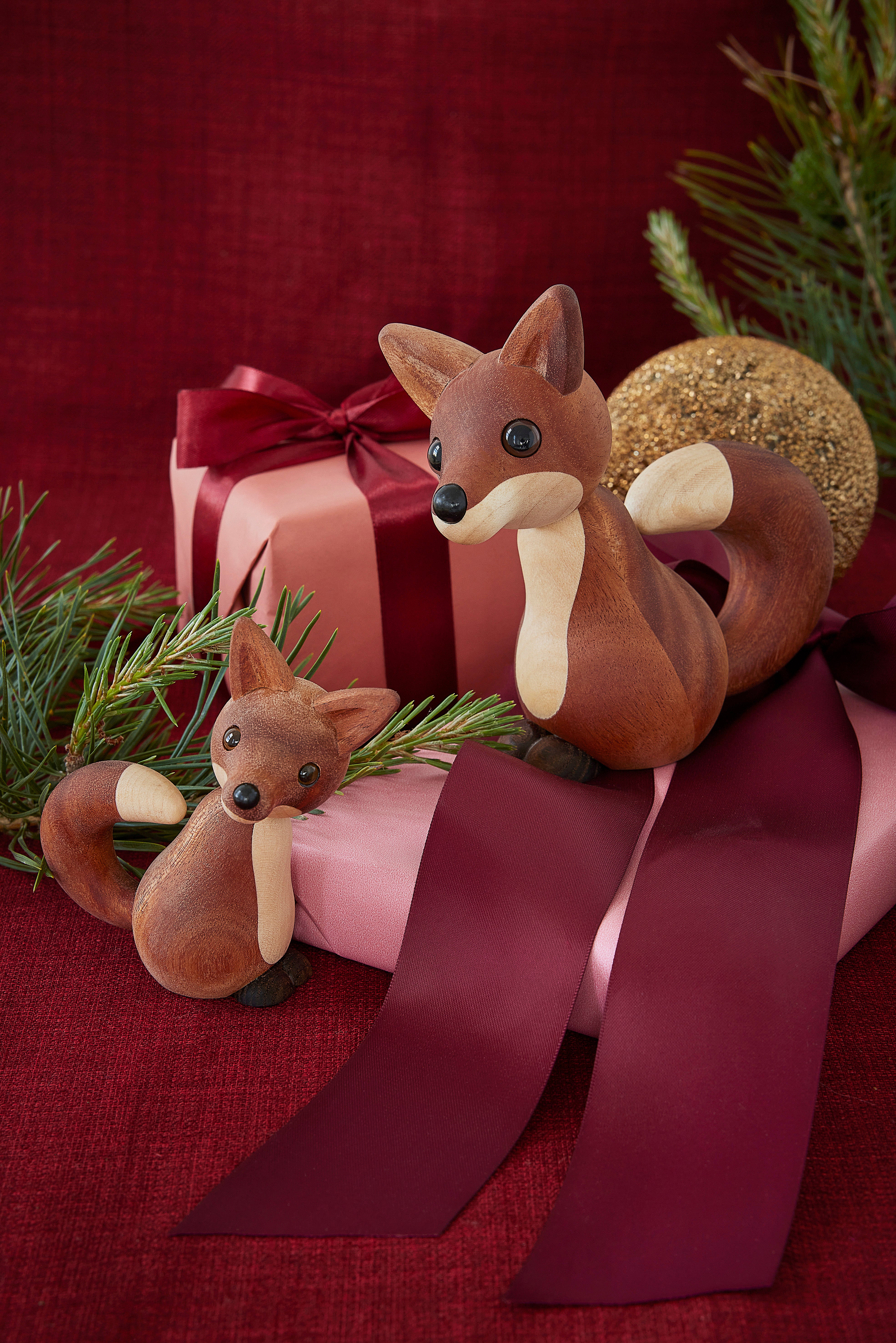 Foxy træfigur - ahorn