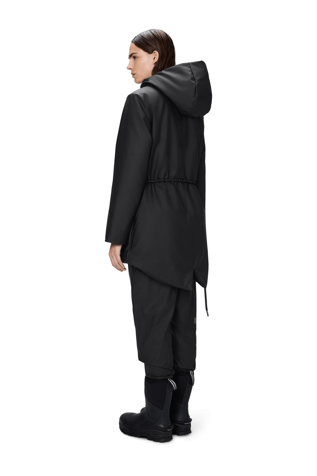 Nome String Parka jakke - sort