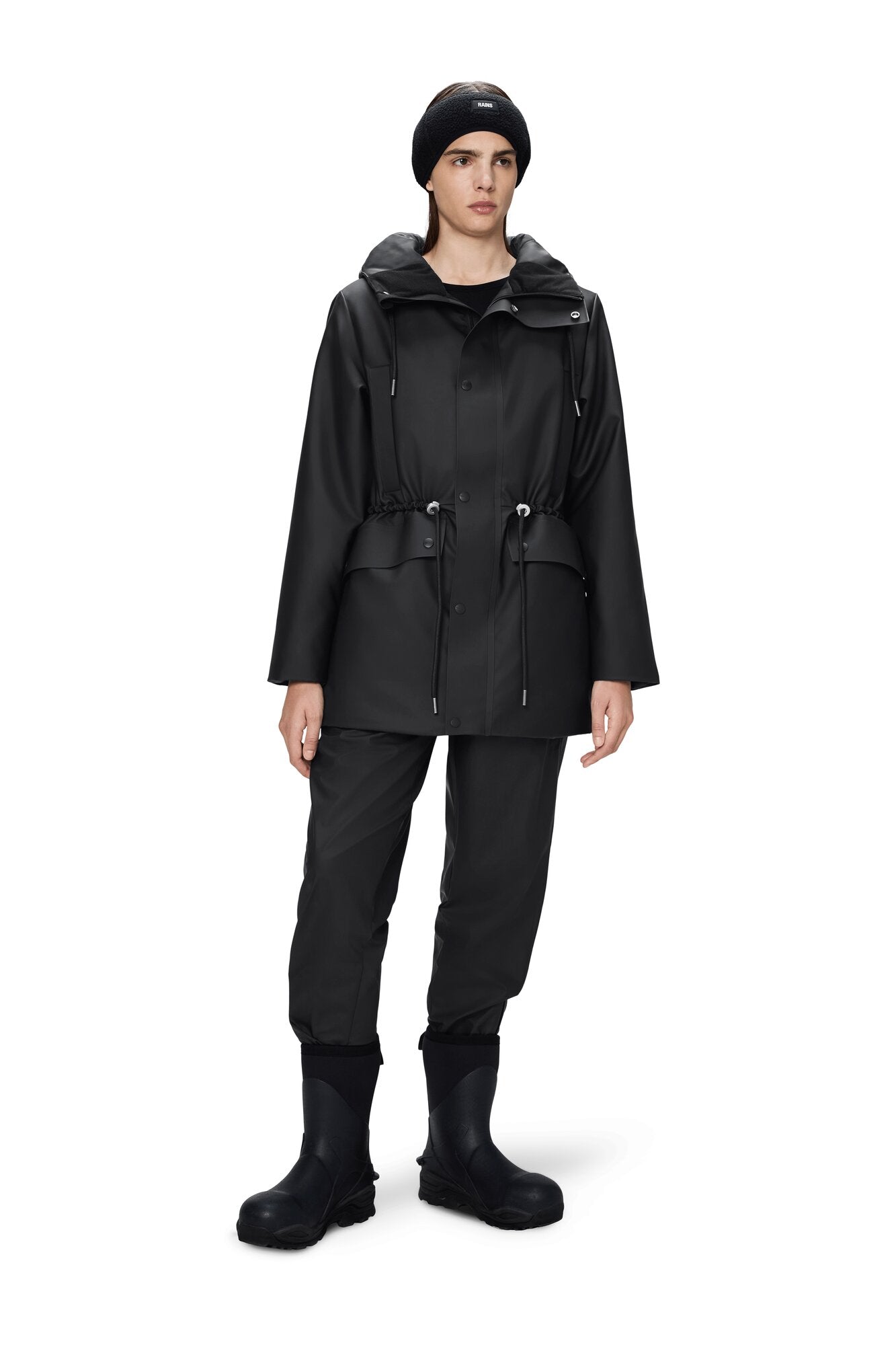 Nome String Parka jakke - sort