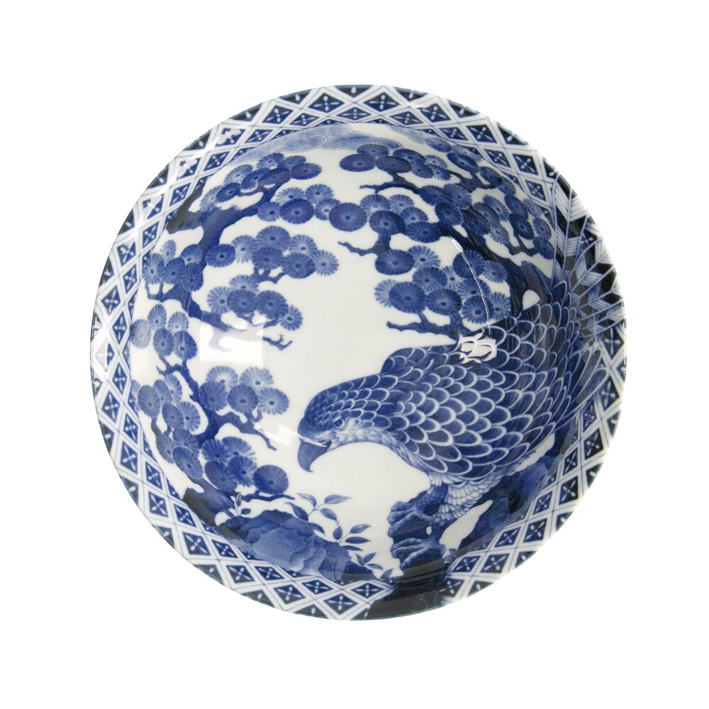 Hawk Ramen skål, blå - Ø21 cm