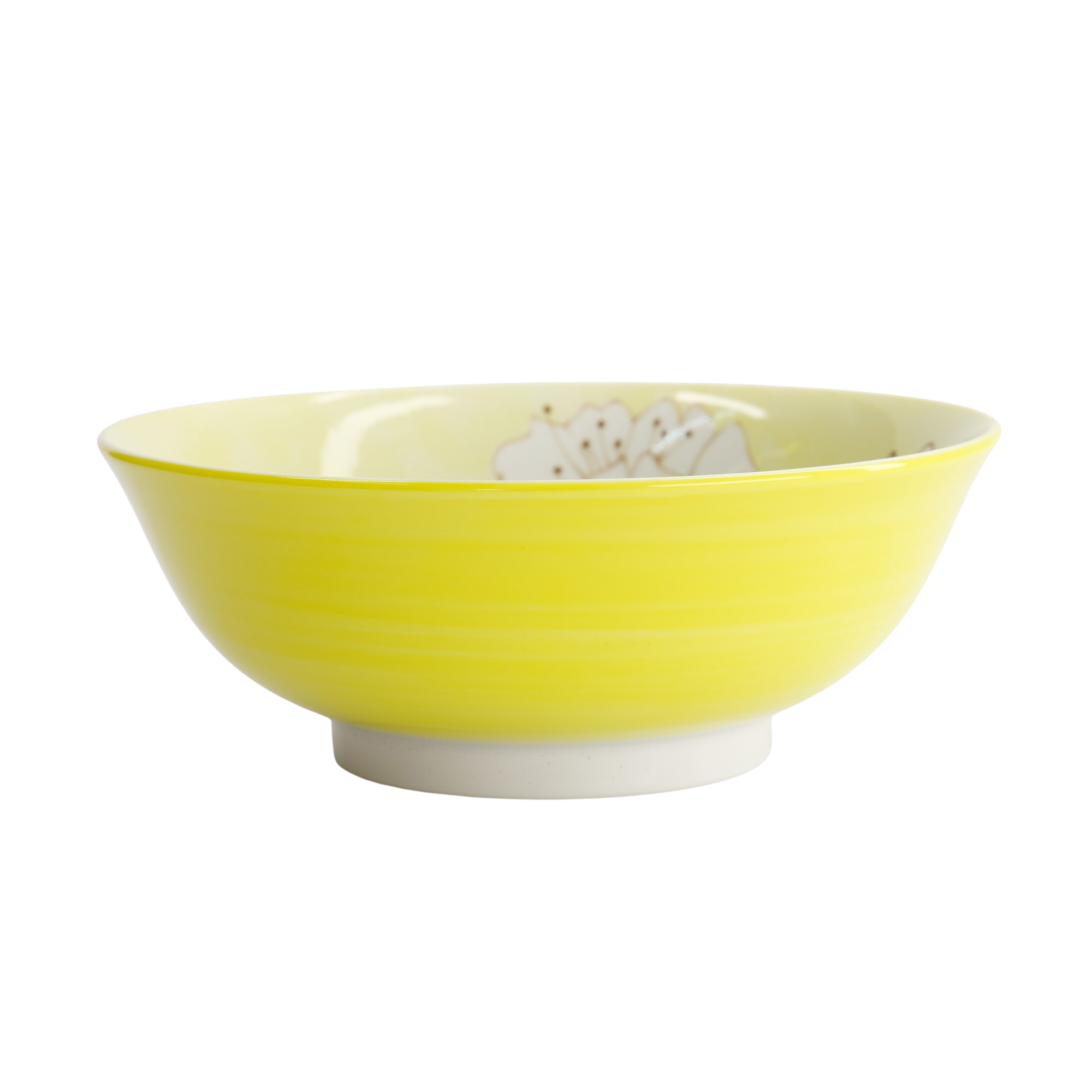 Sakura Ramen skål, gul - Ø19,5 cm.