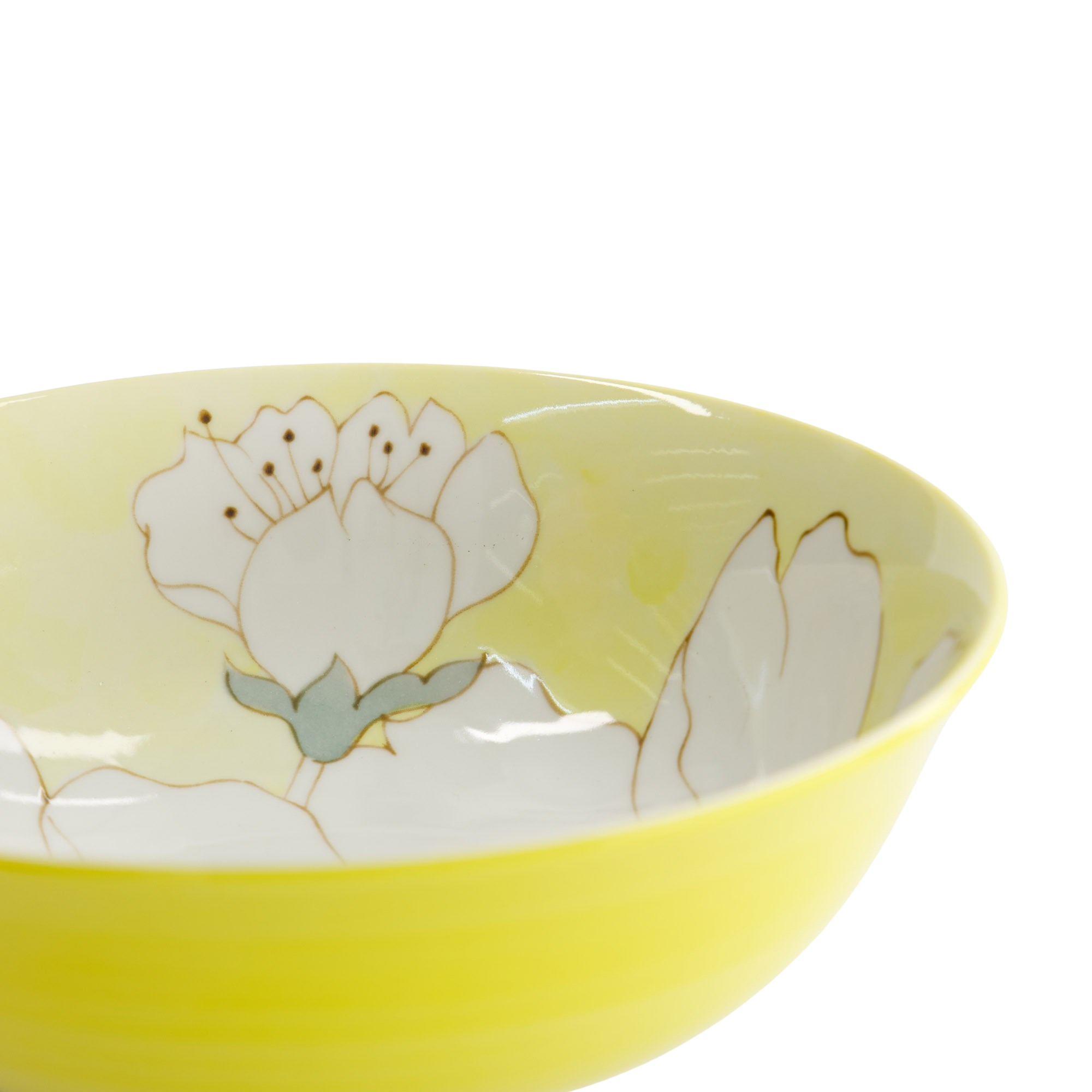 Sakura Ramen skål, gul - Ø19,5 cm.