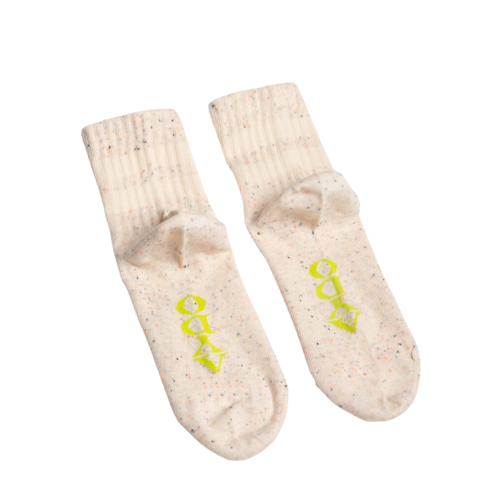 Antwerpen strømper - Freckled Ivory NEPS/Angora White