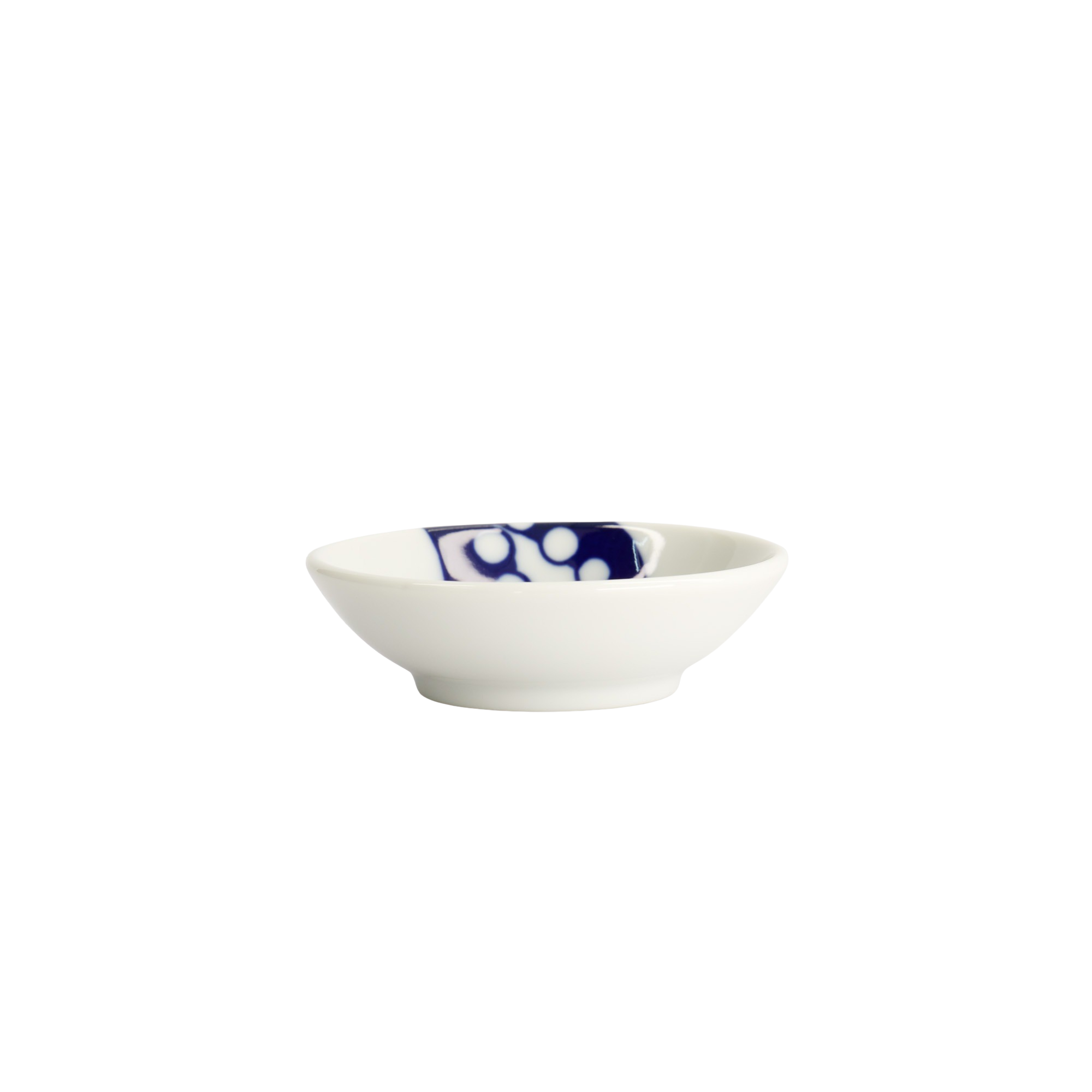 Octpus Kawaii Sauce skål, blå/hvid - Ø9 cm.
