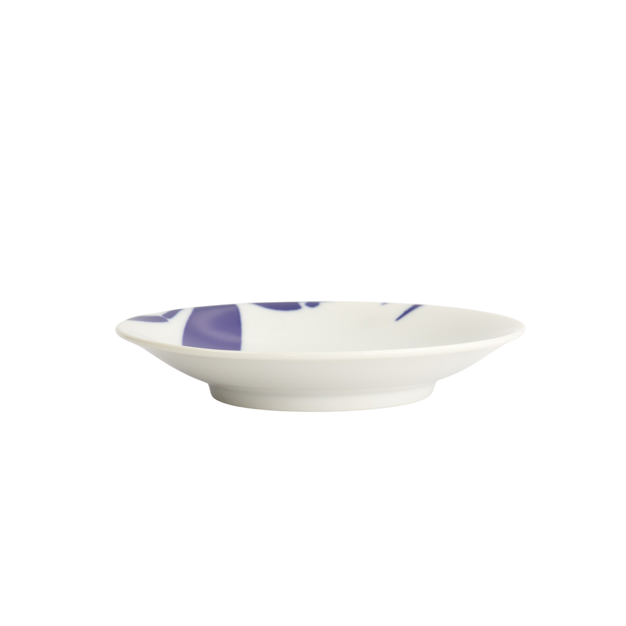 Crab Kawaii tallerken, blå/hvid - Ø13,7 cm.