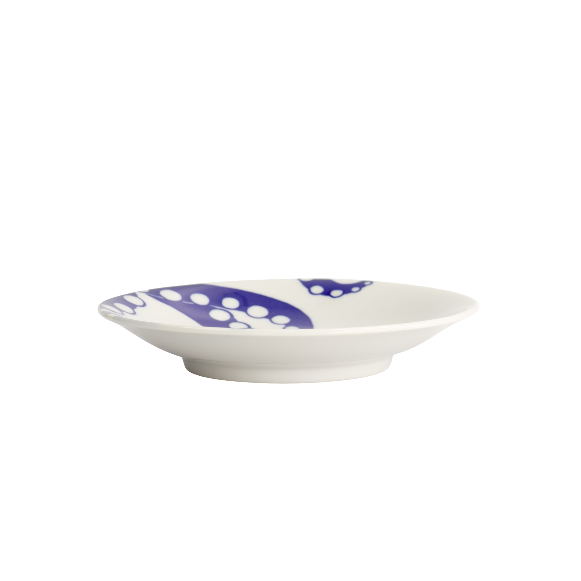 Octpus Kawaii tallerken, blå/hvid - Ø13,7 cm.