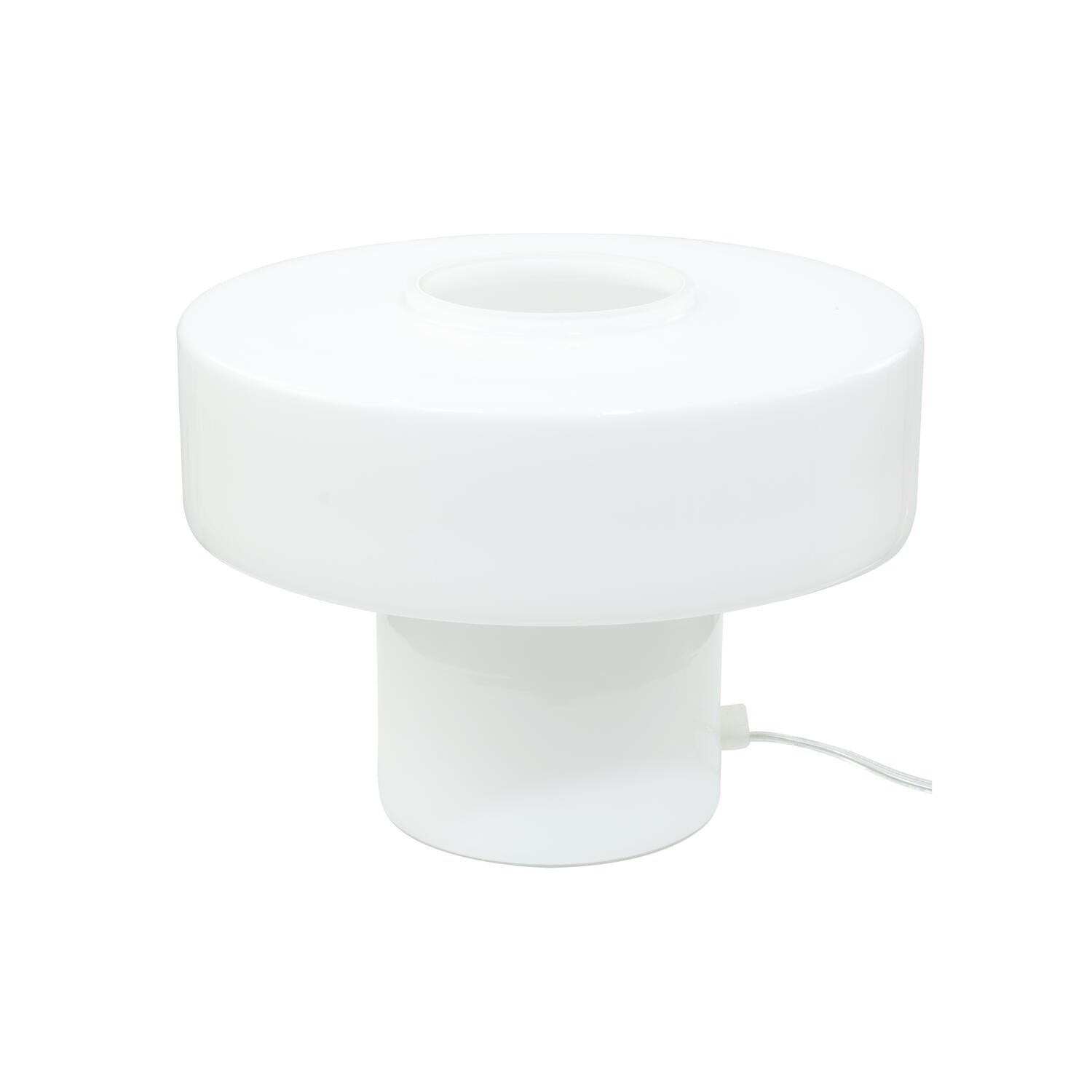 Foza bordlampe, H19 cm - hvidt glas