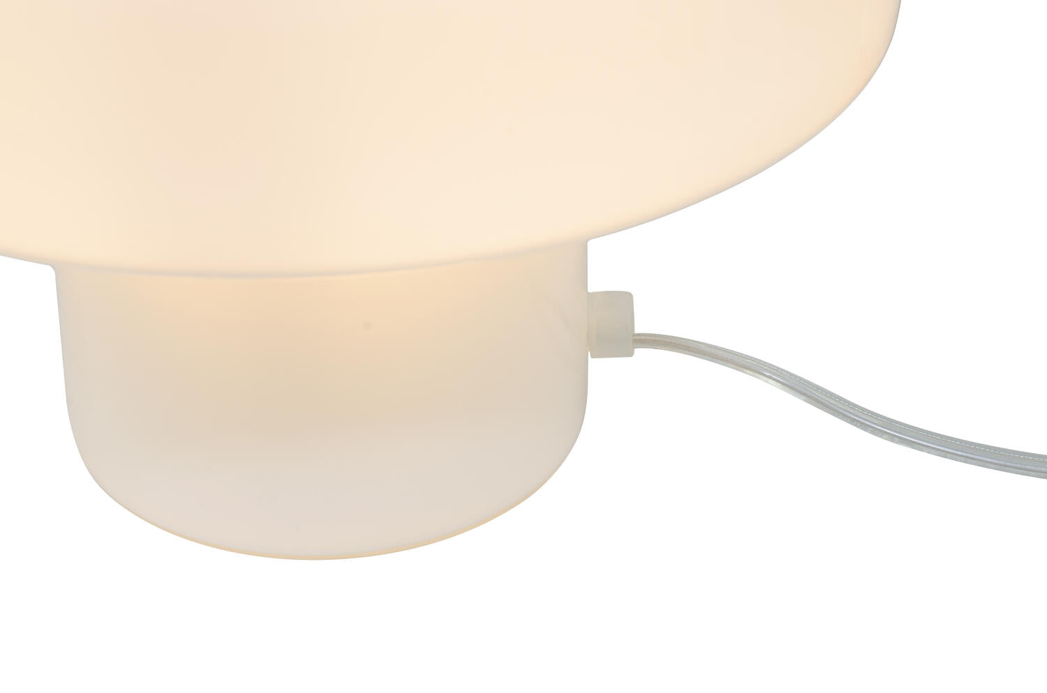 Foza bordlampe, H19 cm - hvidt glas