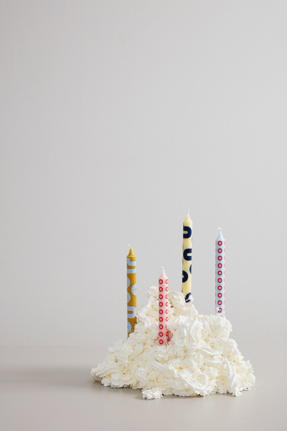 Stearinlys, 4-pak - Ochre/Rose