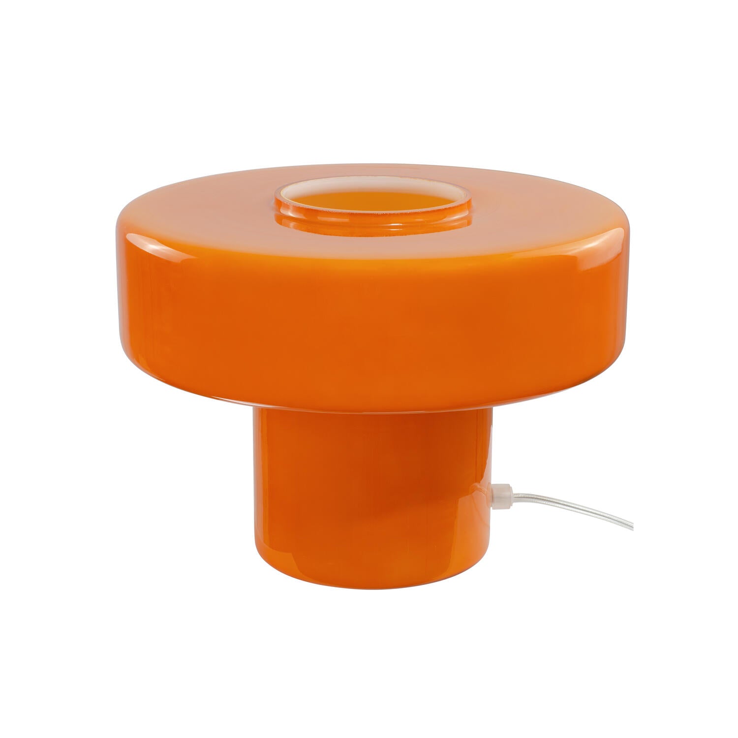 Foza bordlampe, H19 cm - orange glas