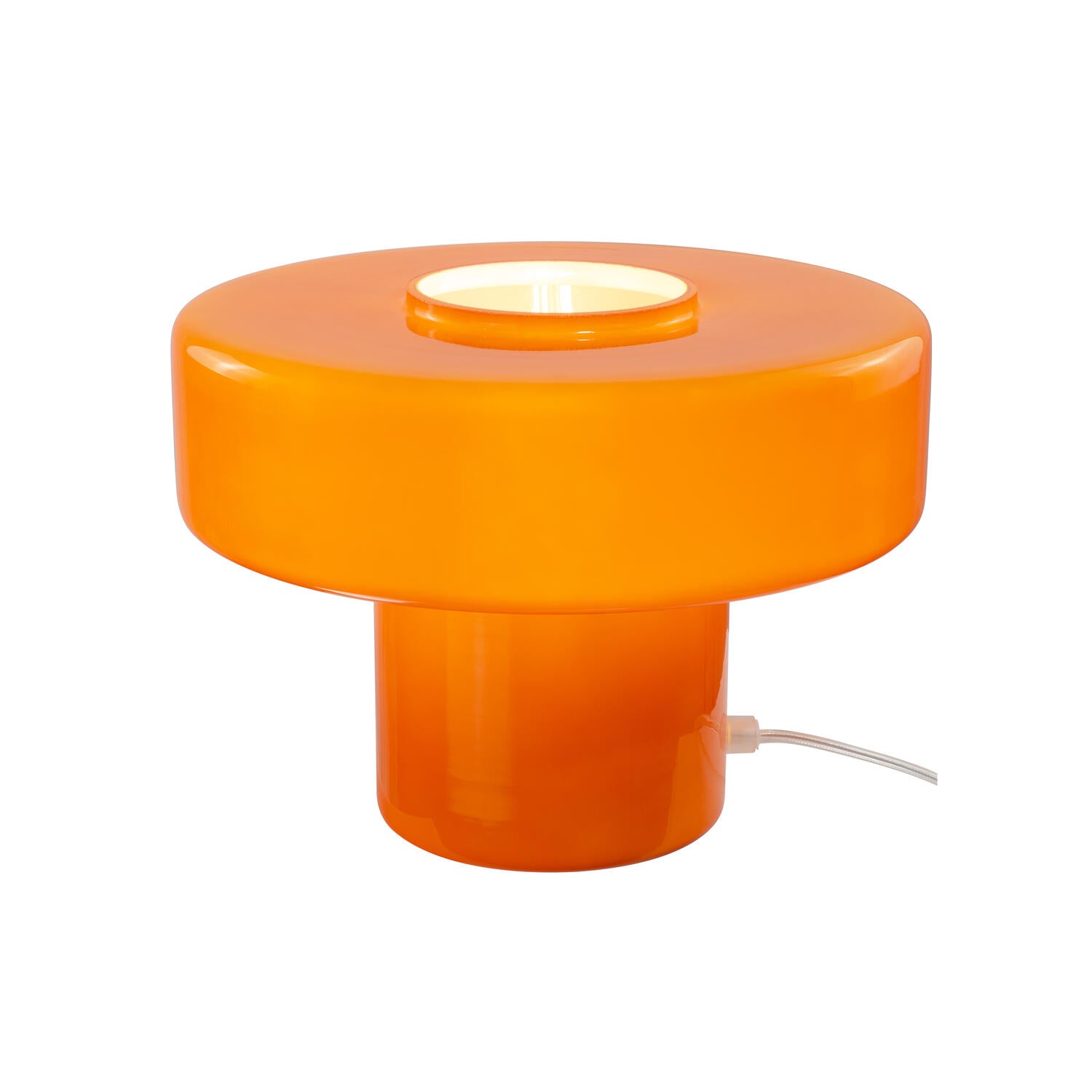 Foza bordlampe, H19 cm - orange glas