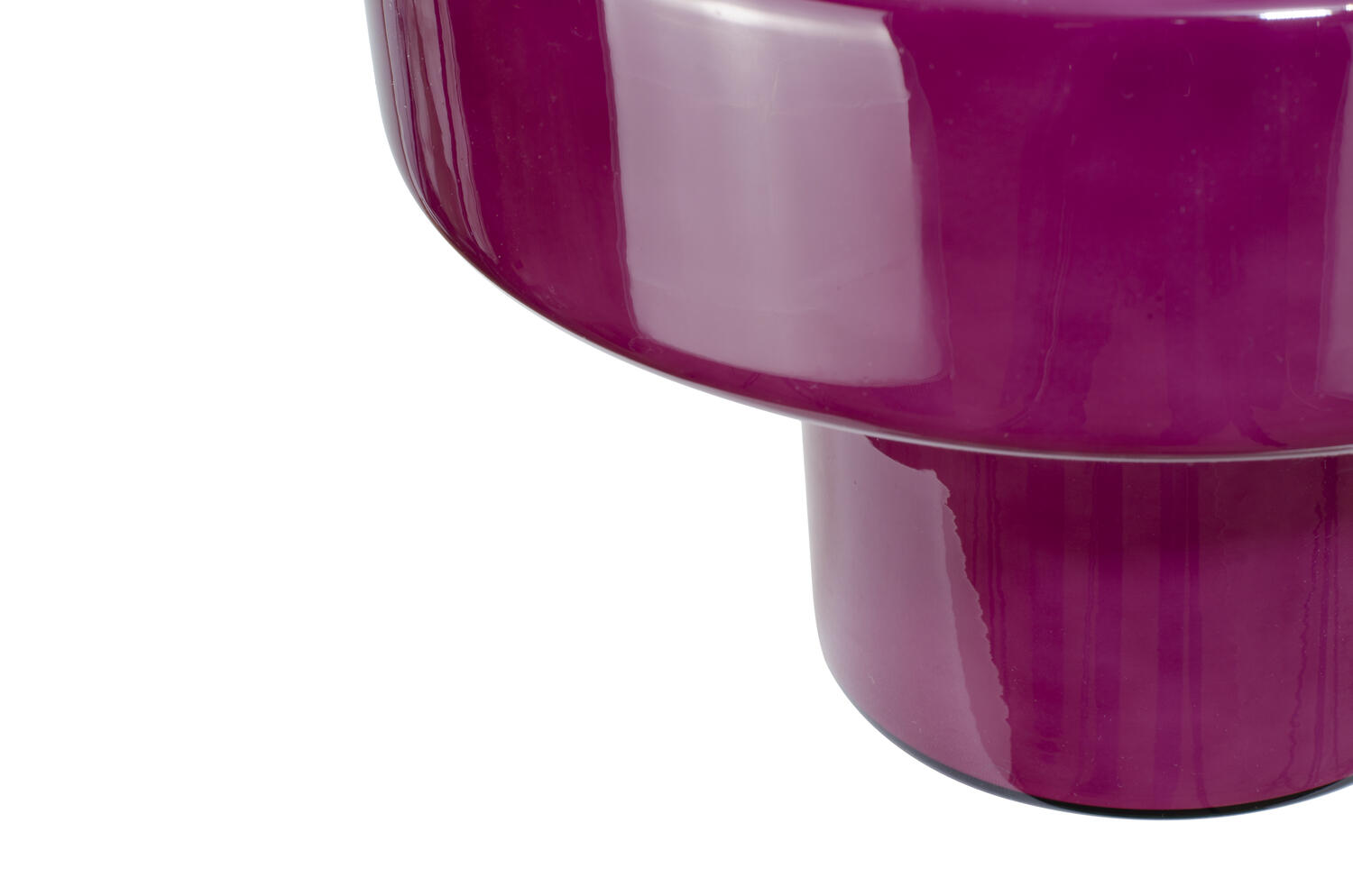 Foza bordlampe, H19 cm - aubergine glas
