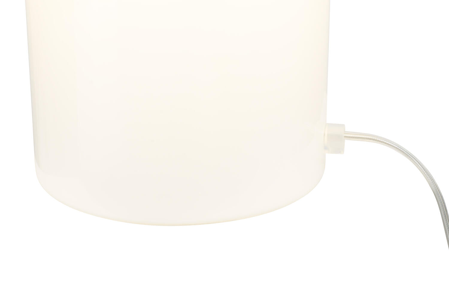 Foza Maxi bordlampe, H29,5 cm - hvidt glas