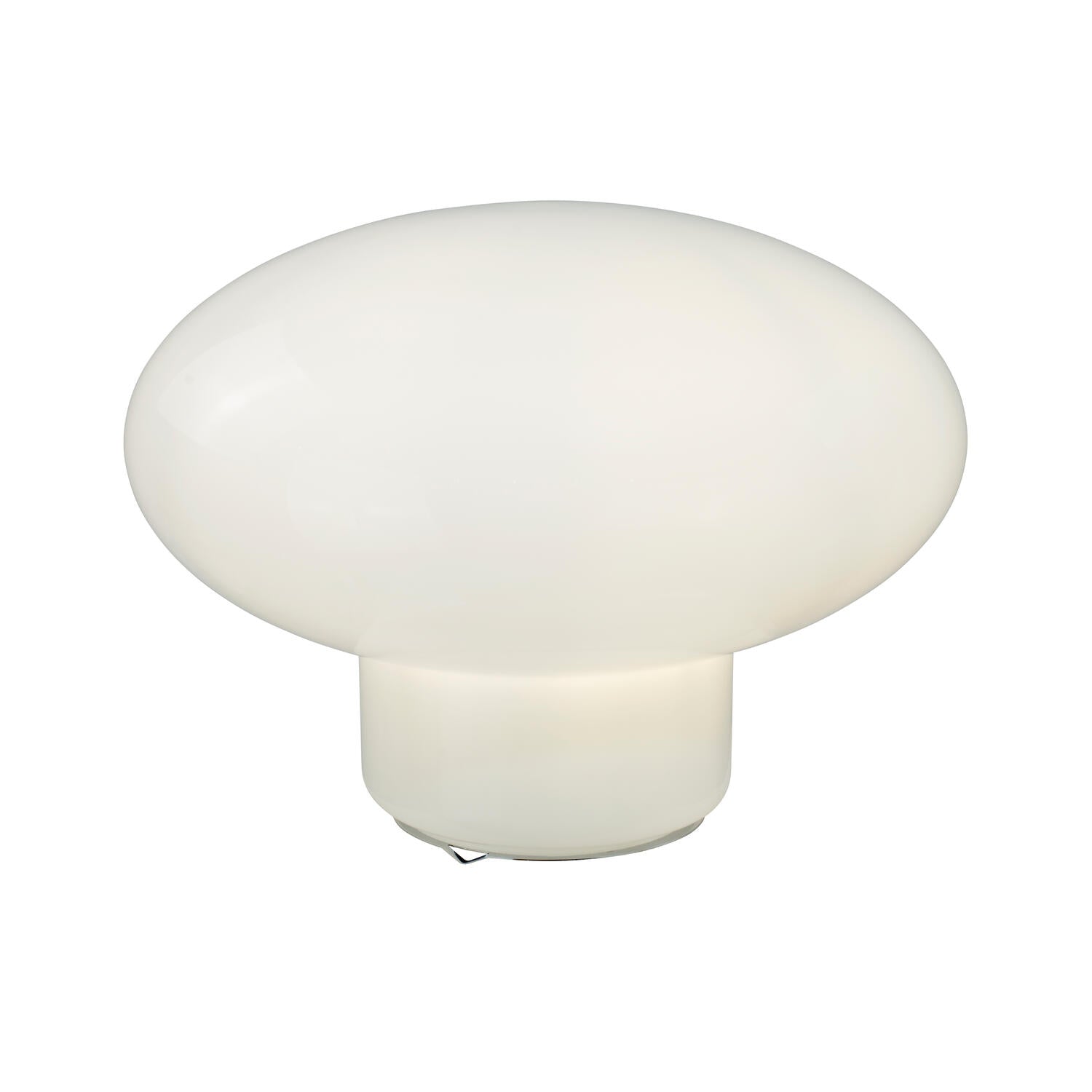 Ovalie XXL bordlampe, H25,5 cm - hvidt trelagsglas