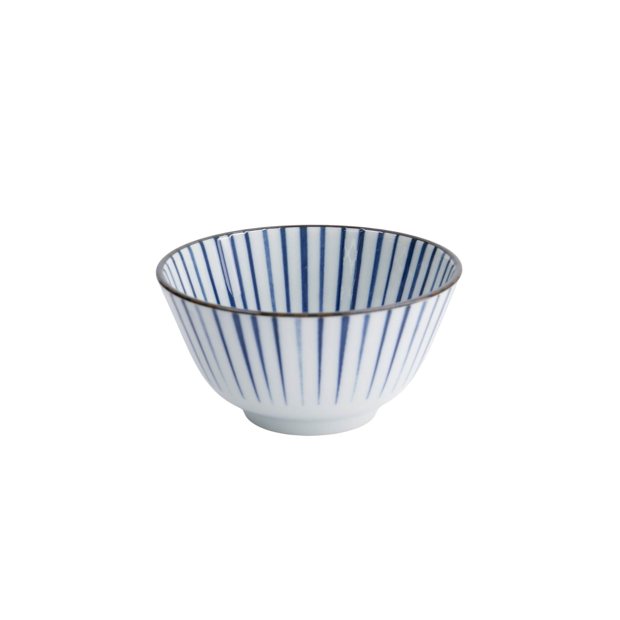 Natsu Tokusa Rice skål, blå/hvid - Ø12 cm.