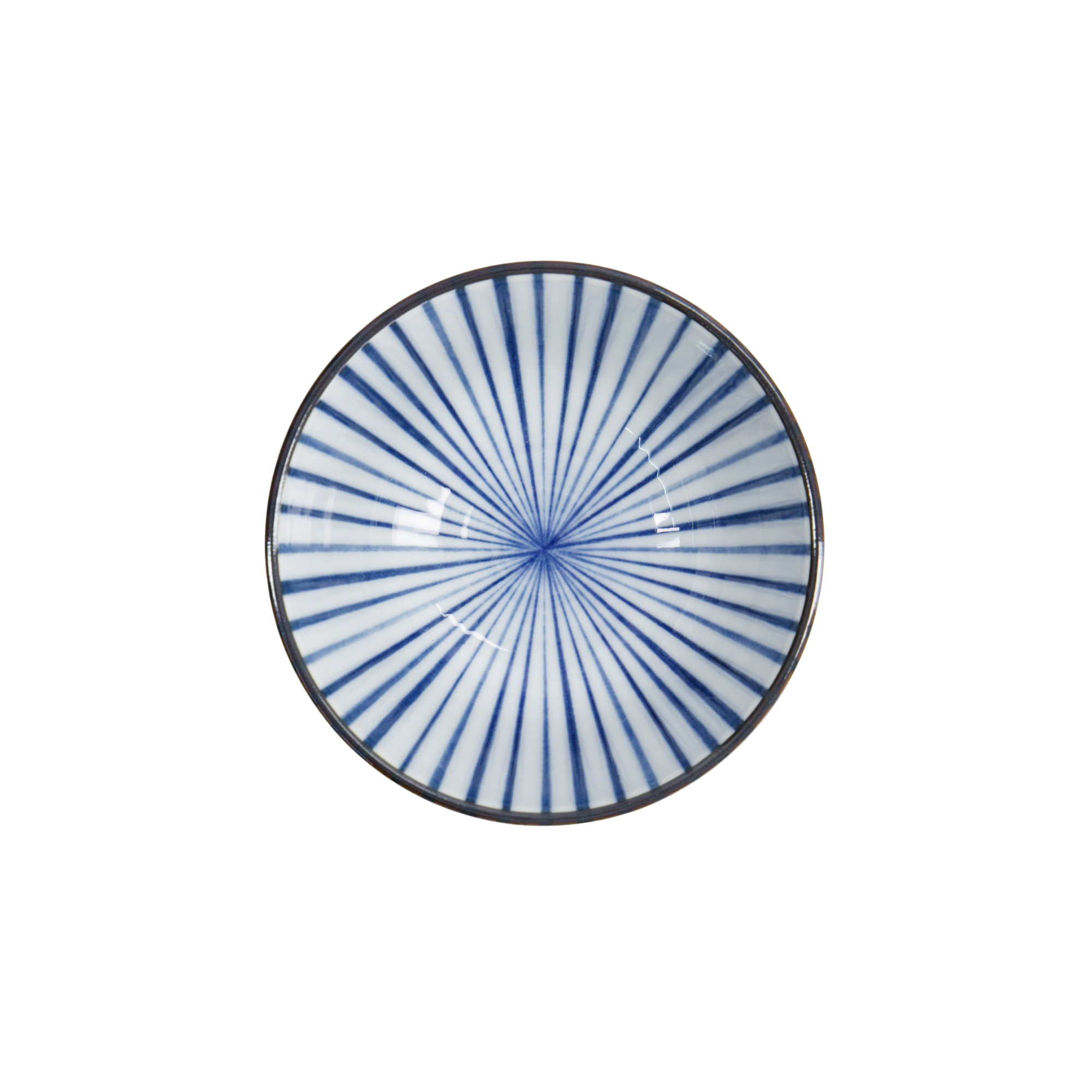 Natsu Tokusa Rice skål, blå/hvid - Ø12 cm.