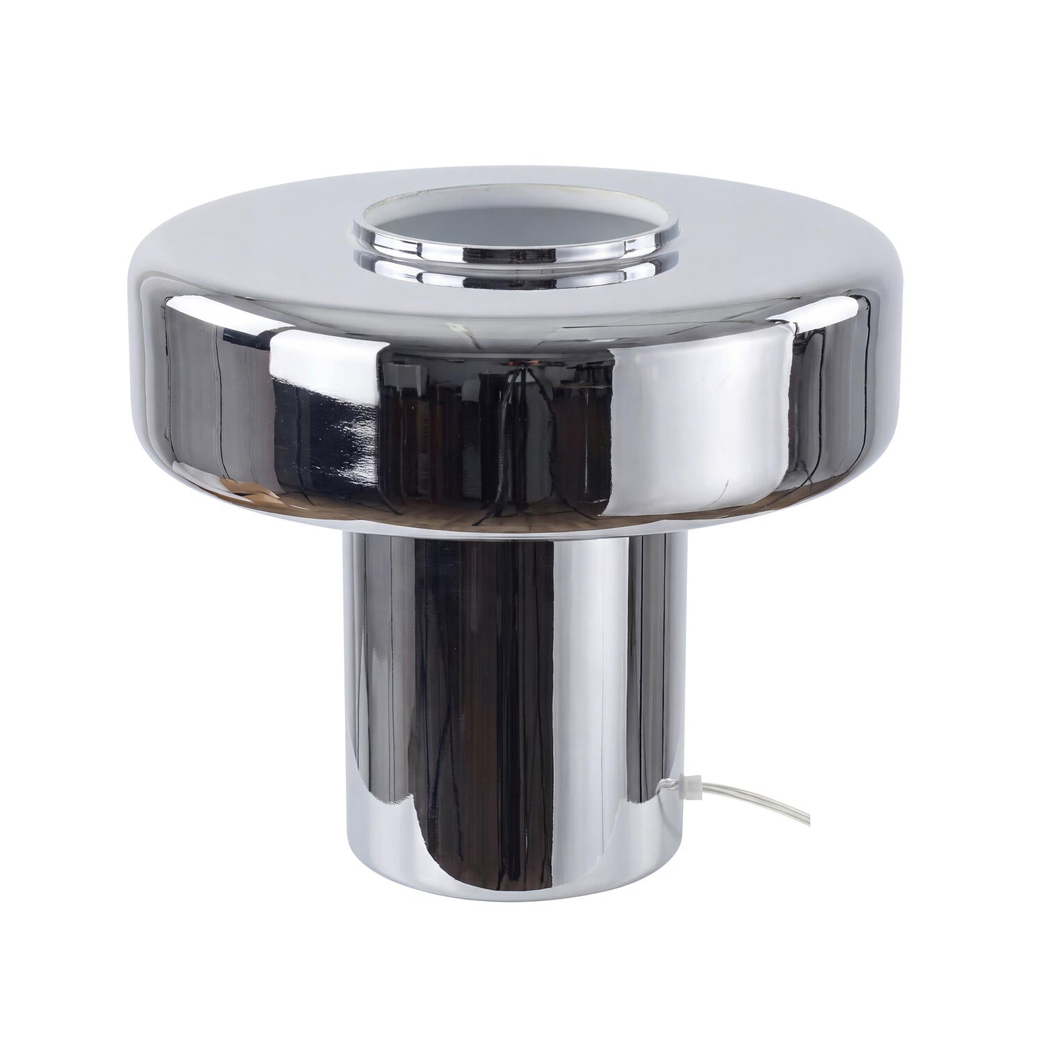 Foza Maxi bordlampe, H29,5 cm - kromfarvet glas