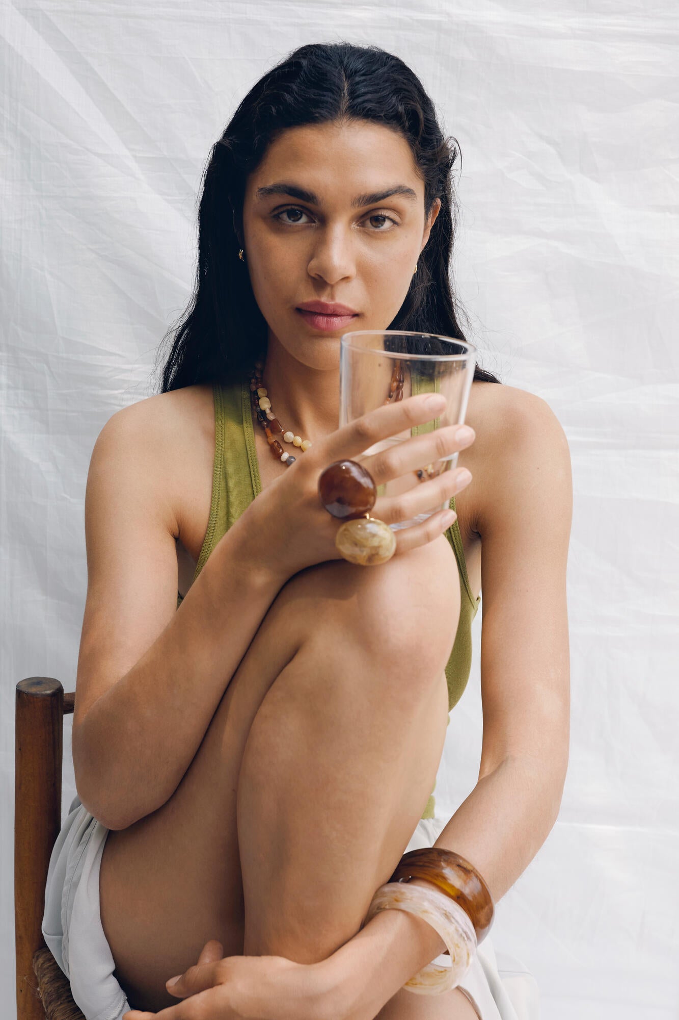 Aase ring - Creamy/Forgyldt