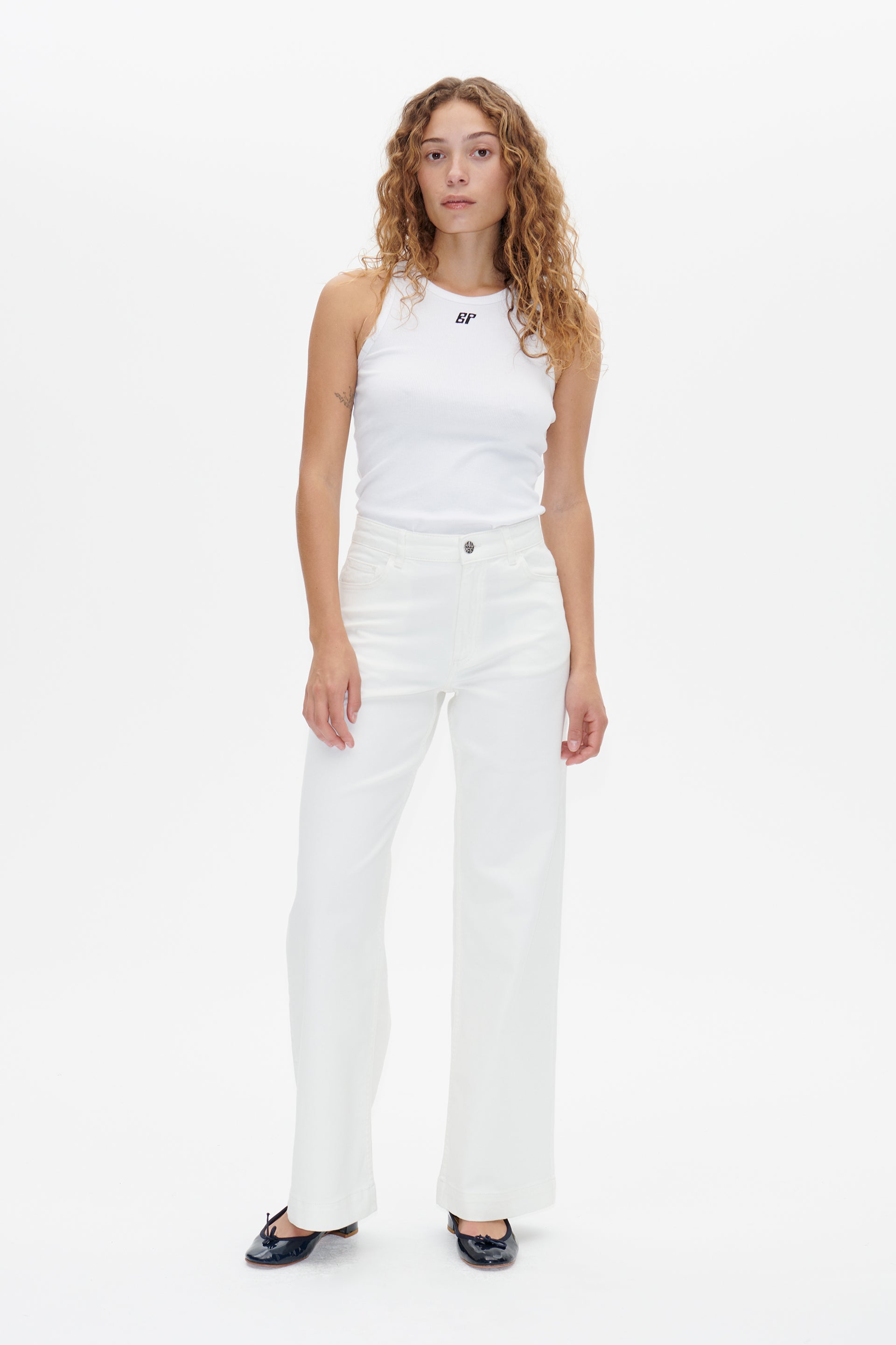 Nicette jeans - White Denim