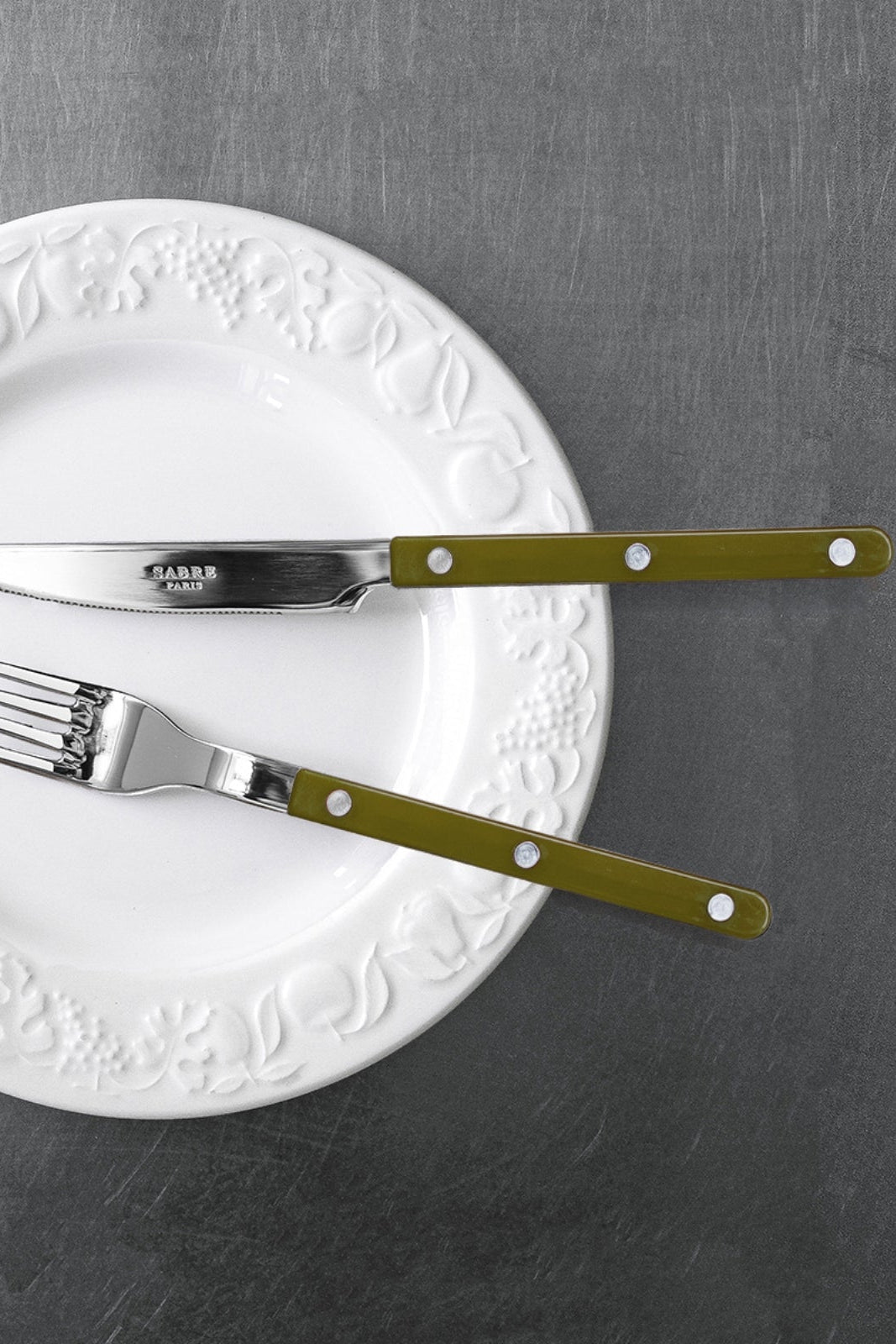Bistrot Solid kniv - grøn