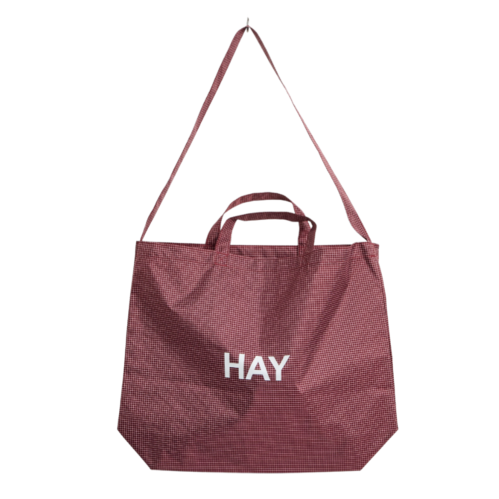 Grid crossbodytaske - Burgundy