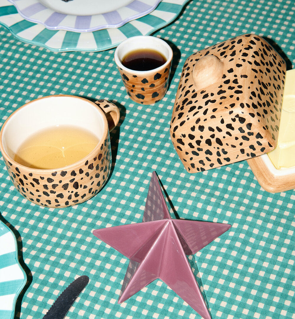 Leopard Cappuccino kop - brun