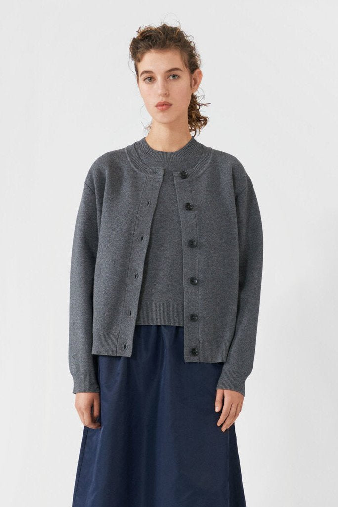 Jasmine cardigan - Grey Mel