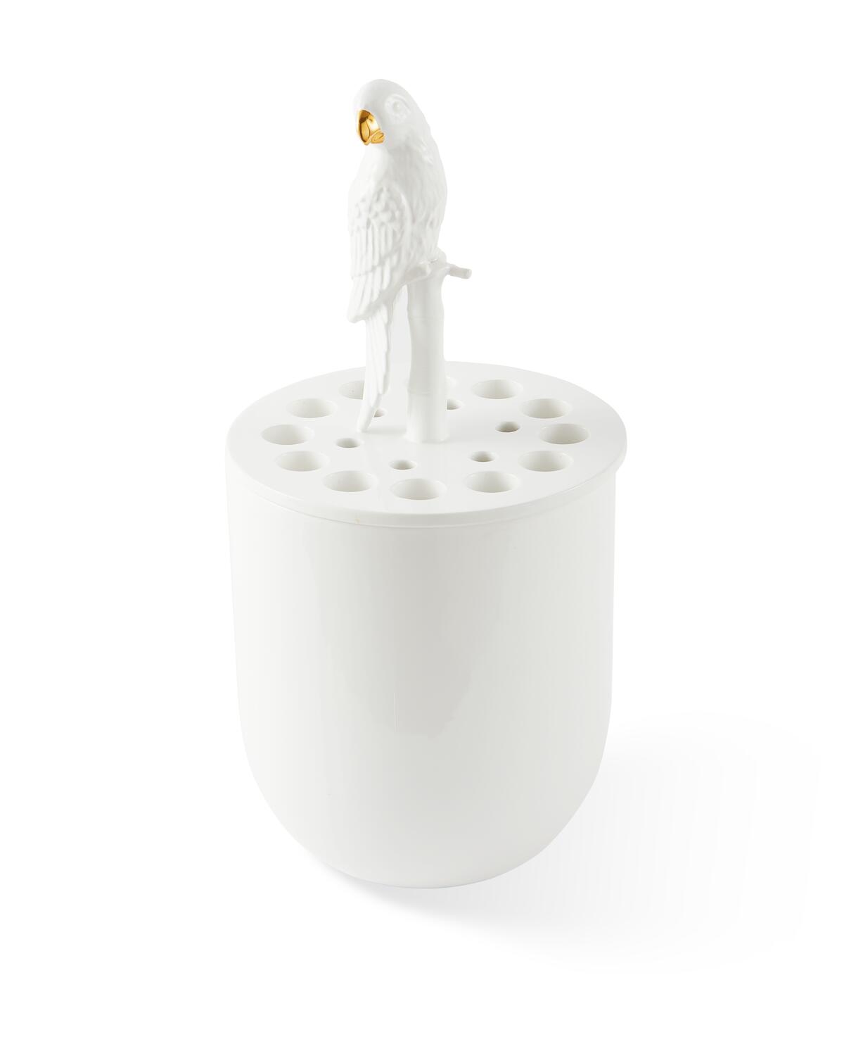 Vase bird watching - Hvid